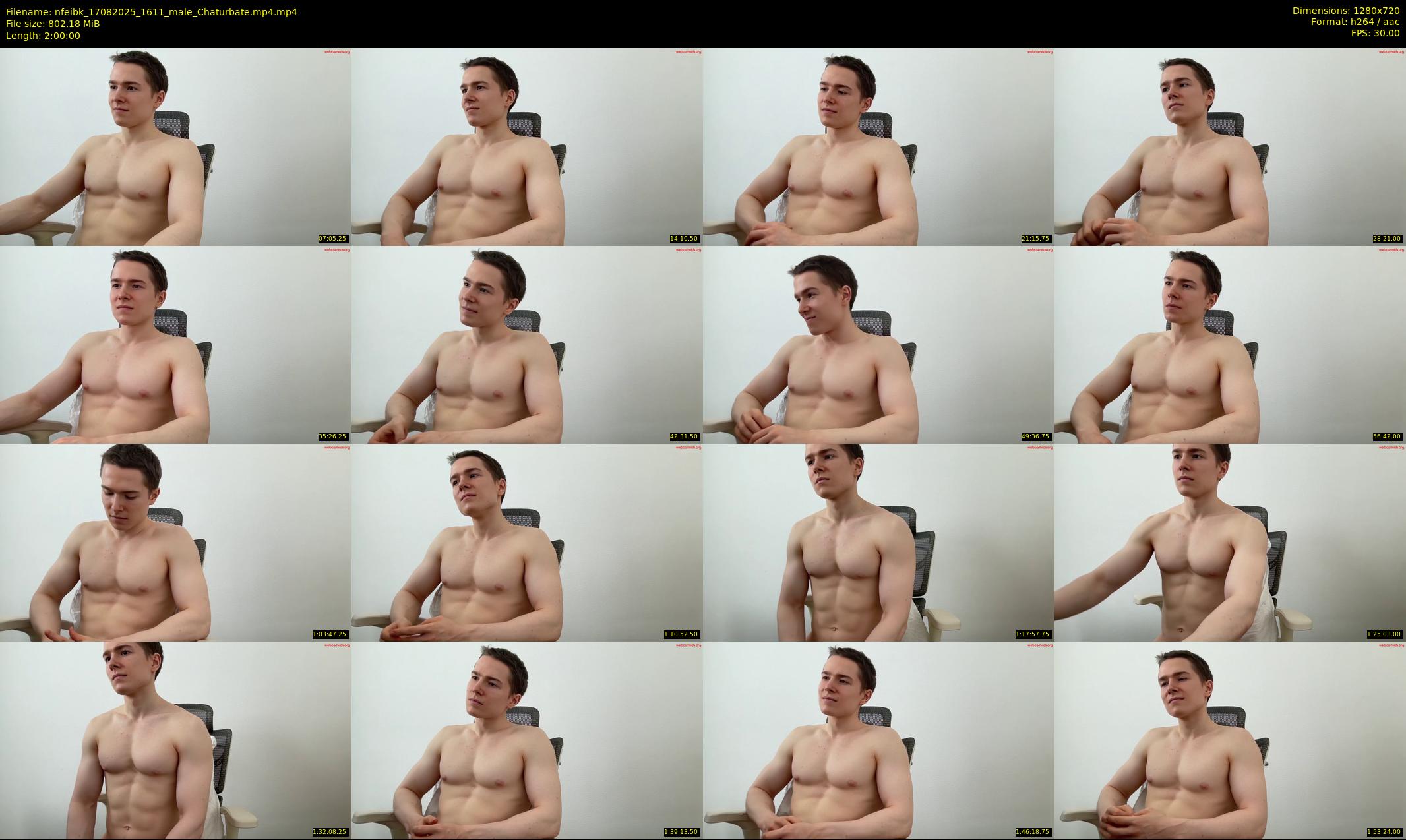 nfeibk — 120 minute Chaturbate male cam show recording, 720p, Aug 17, 2025