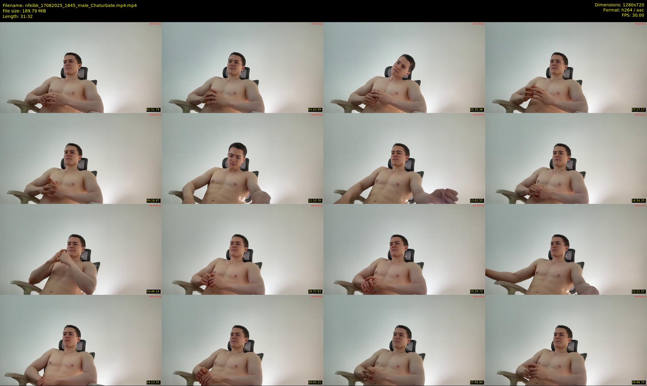 nfeibk — 32 minute Chaturbate male cam show recording, 720p, Aug 17, 2025