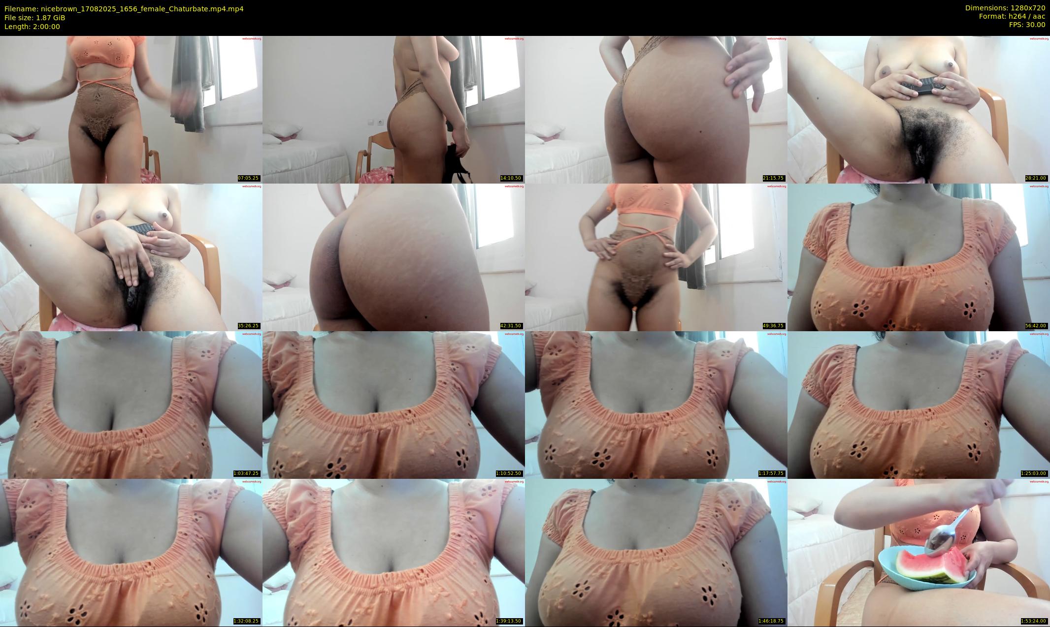 nicebrown — 120 minute Chaturbate female cam show recording, 720p, Aug 17, 2025