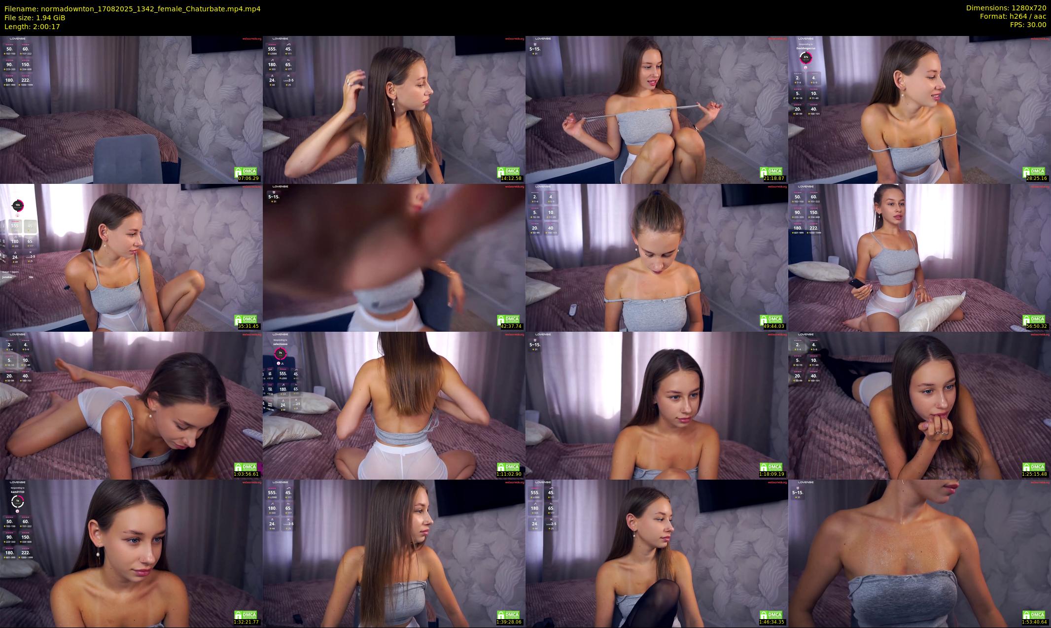 normadownton — 121 minute Chaturbate female cam show recording, 720p, Aug 17, 2025