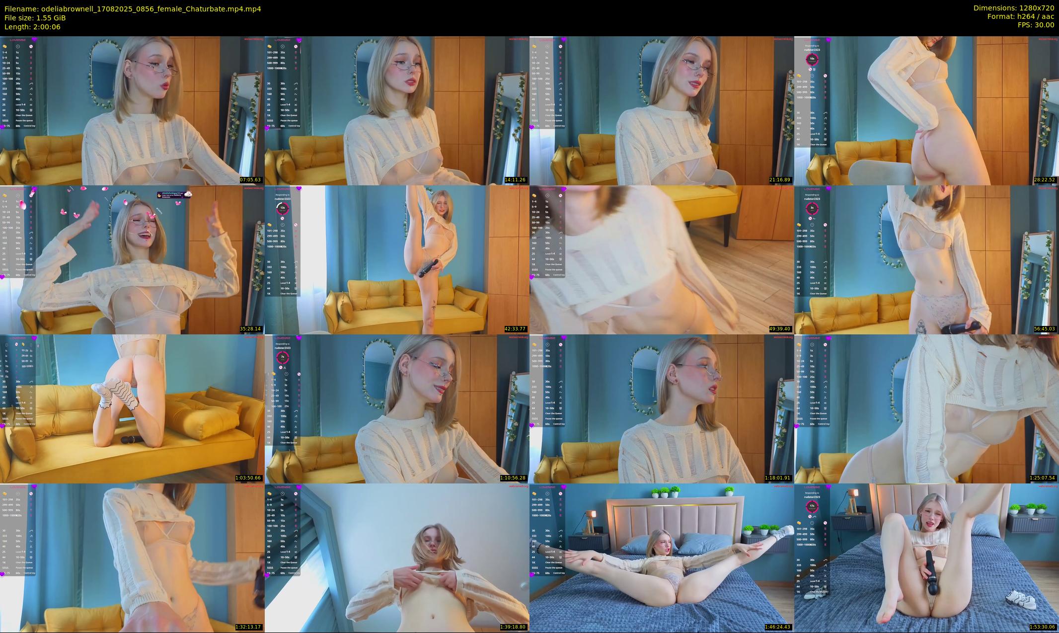 odeliabrownell — 121 minute Chaturbate female cam show recording, 720p, Aug 17, 2025