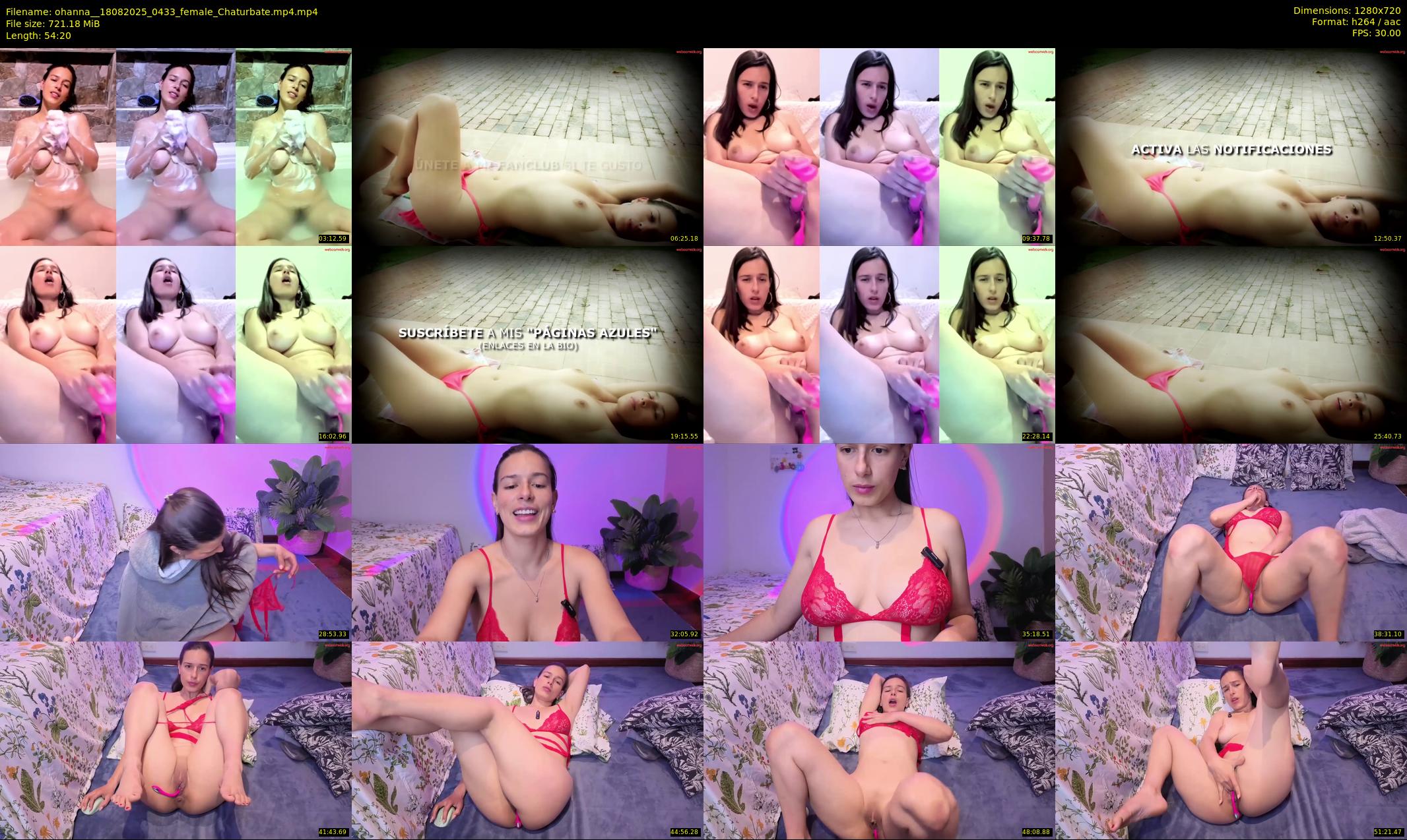 ohanna_ — 55 minute Chaturbate female cam show recording, 720p, Aug 18, 2025