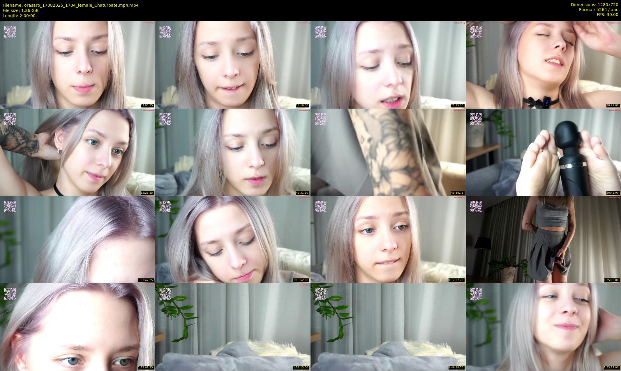 orasaro — 120 minute Chaturbate female cam show recording, 720p, Aug 17, 2025