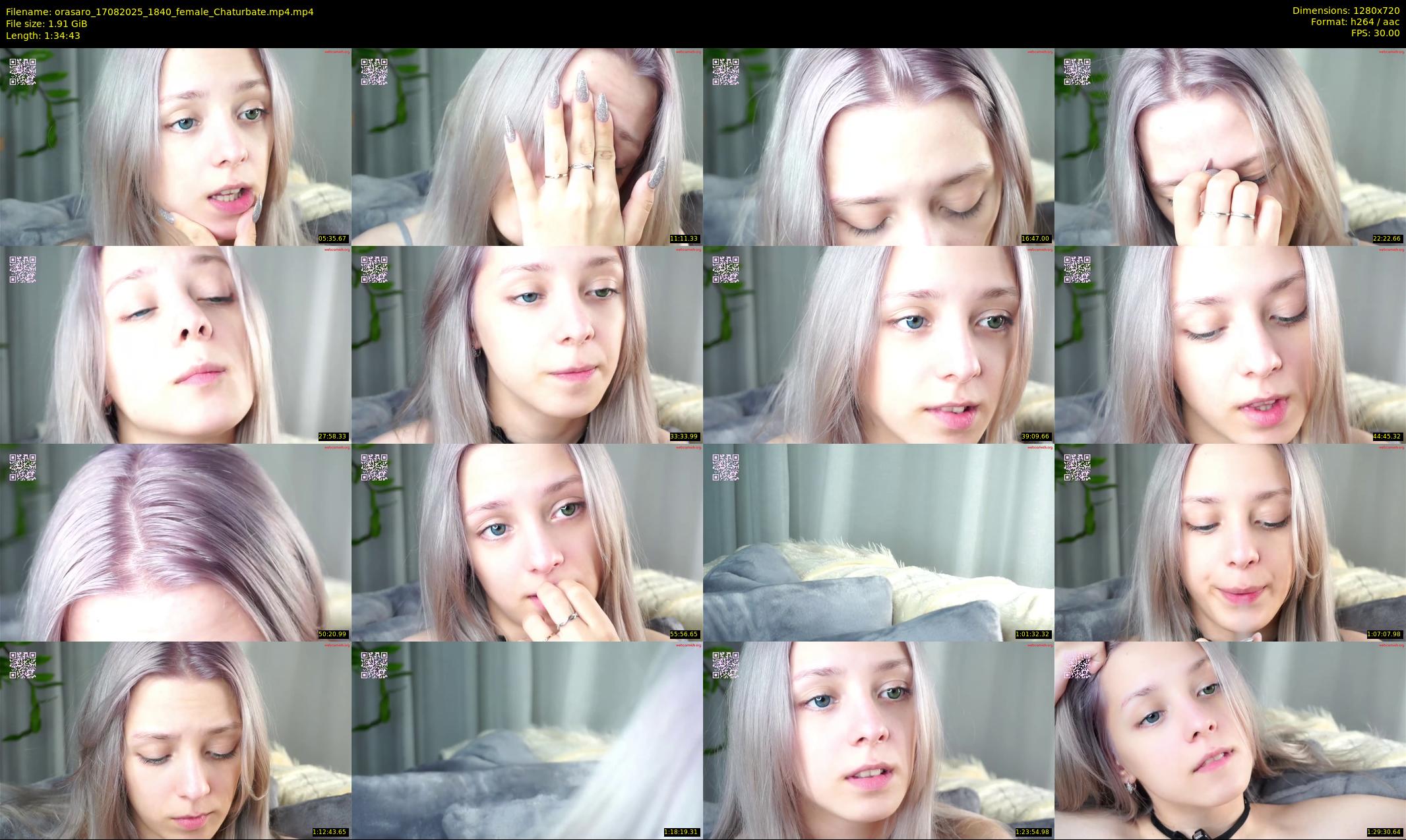 orasaro — 95 minute Chaturbate female cam show recording, 720p, Aug 17, 2025