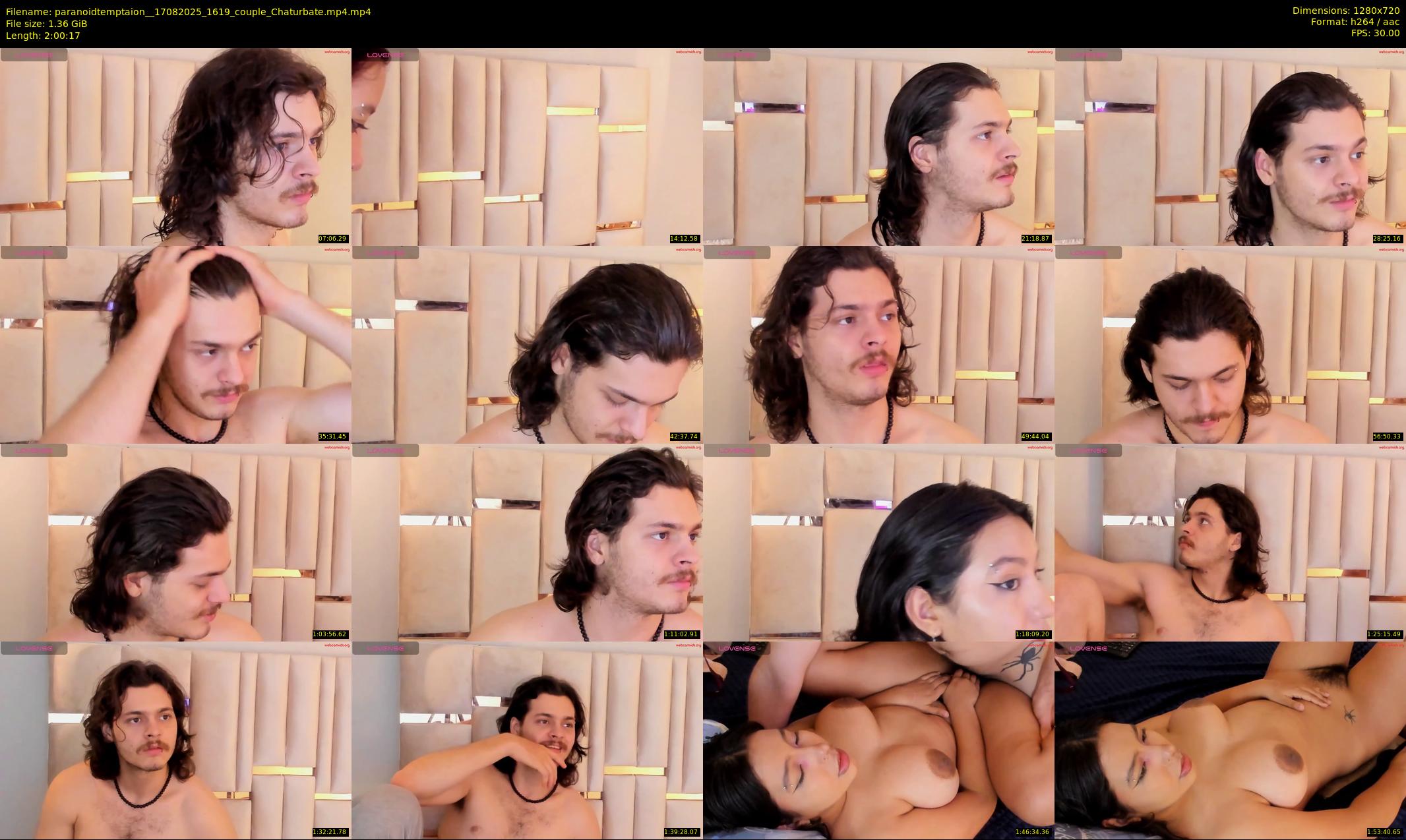 paranoidtemptaion_ — 121 minute Chaturbate couple cam show recording, 720p, Aug 17, 2025