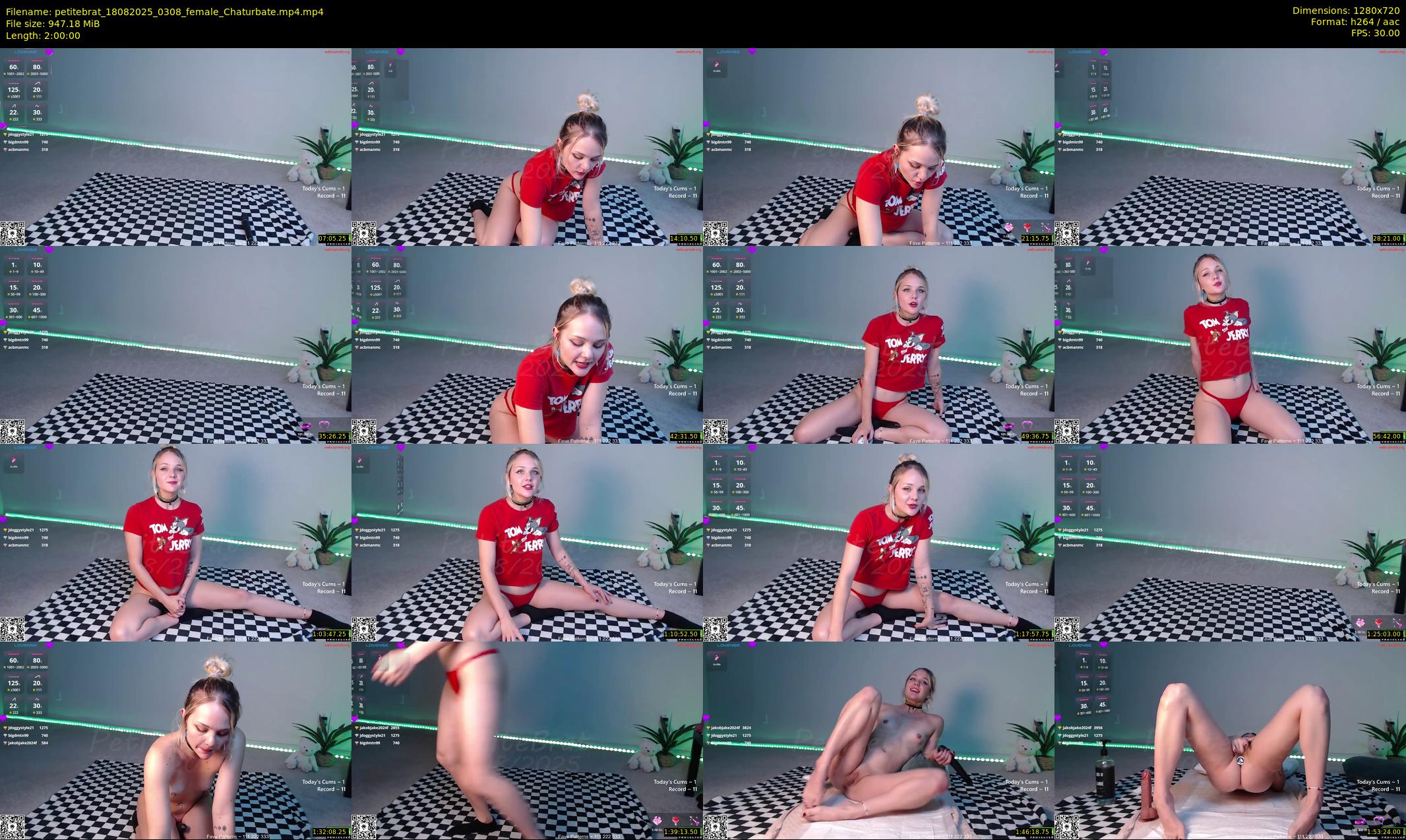 petitebrat — 120 minute Chaturbate female cam show recording, 720p, Aug 18, 2025