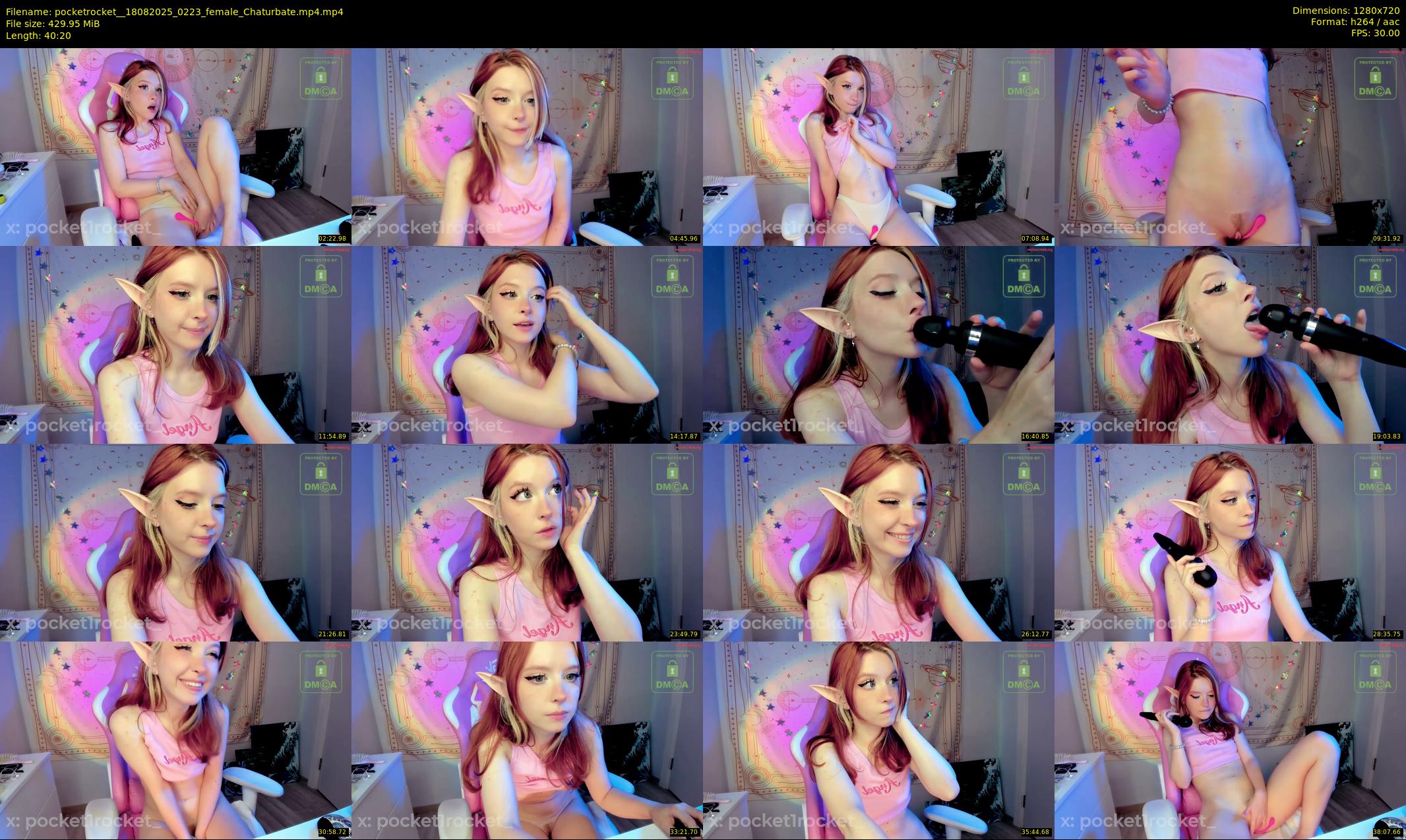 pocketrocket_ — 41 minute Chaturbate female cam show recording, 720p, Aug 18, 2025