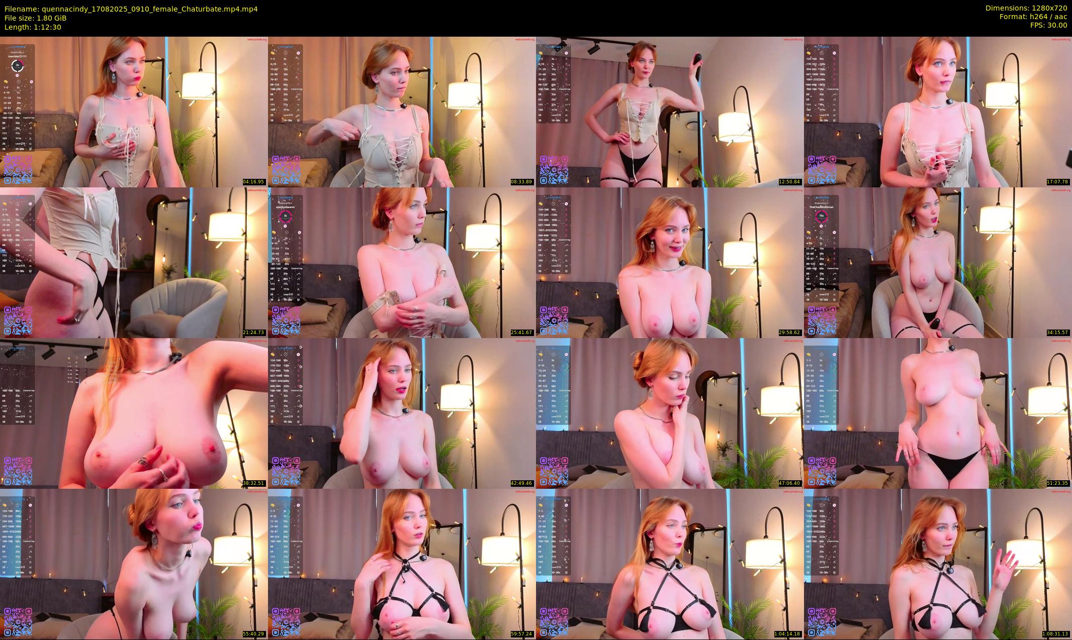 quennacindy — 73 minute Chaturbate female cam show recording, 720p, Aug 17, 2025