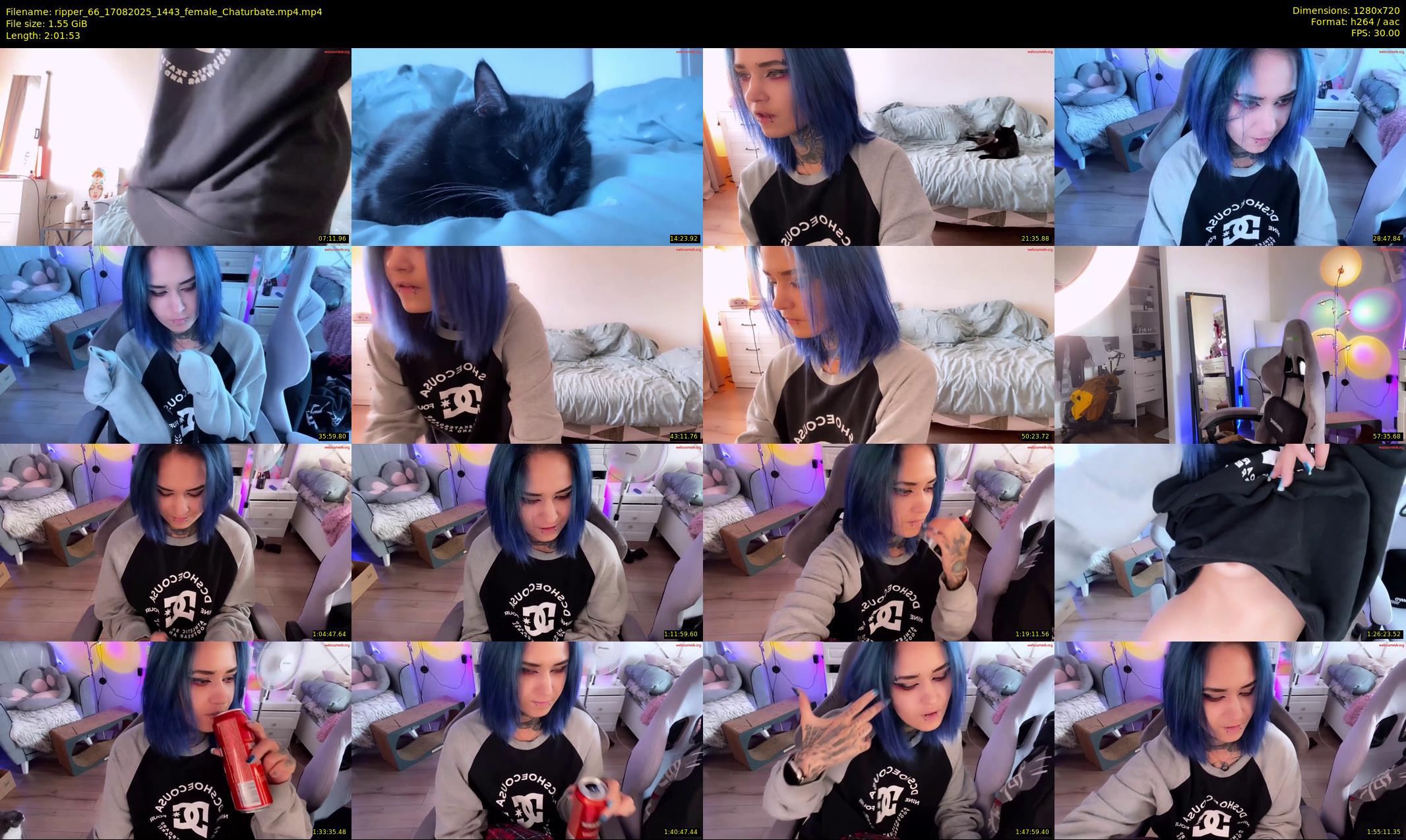 ripper_66 — 122 minute Chaturbate female cam show recording, 720p, Aug 17, 2025