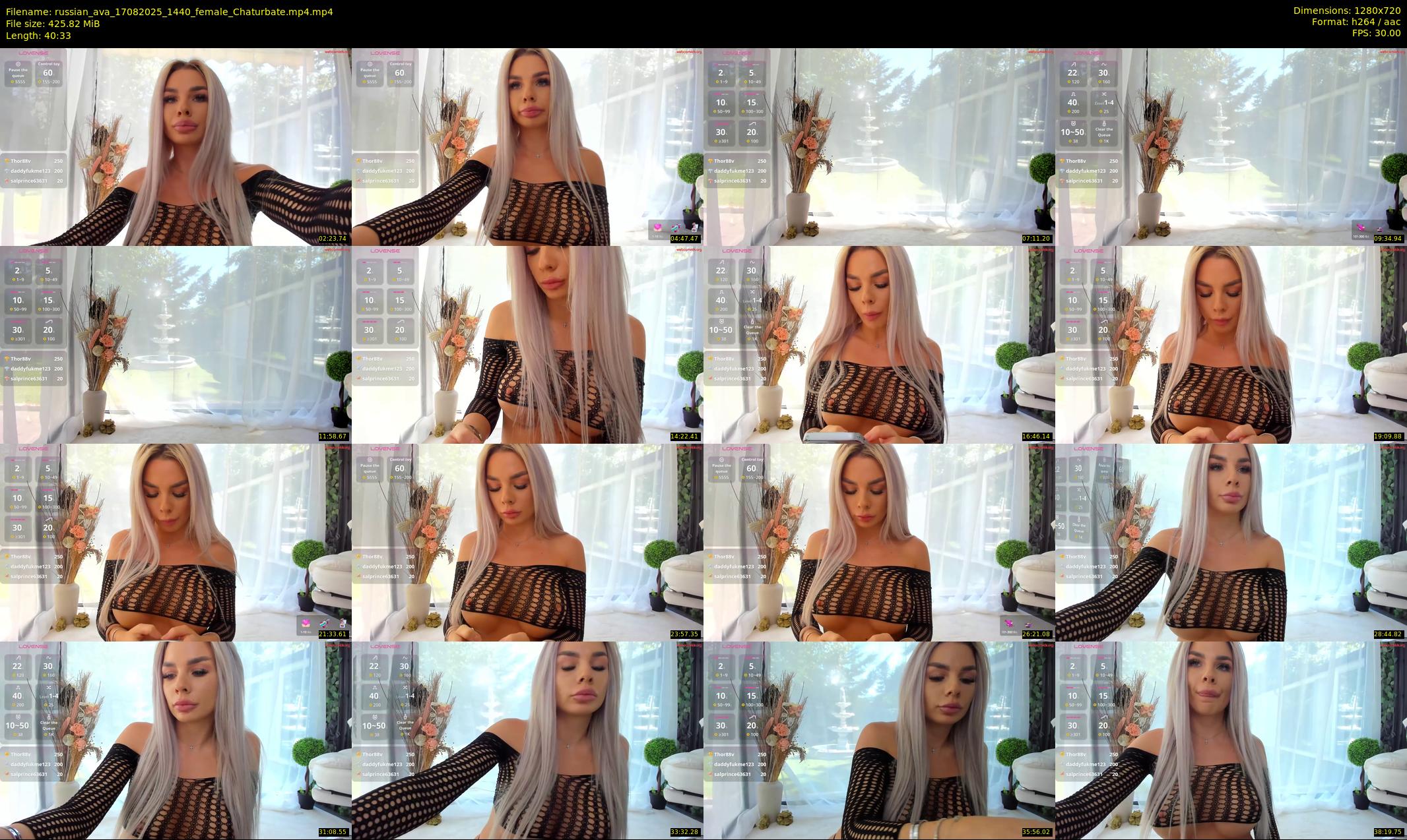 russian_ava — 41 minute Chaturbate female cam show recording, 720p, Aug 17, 2025