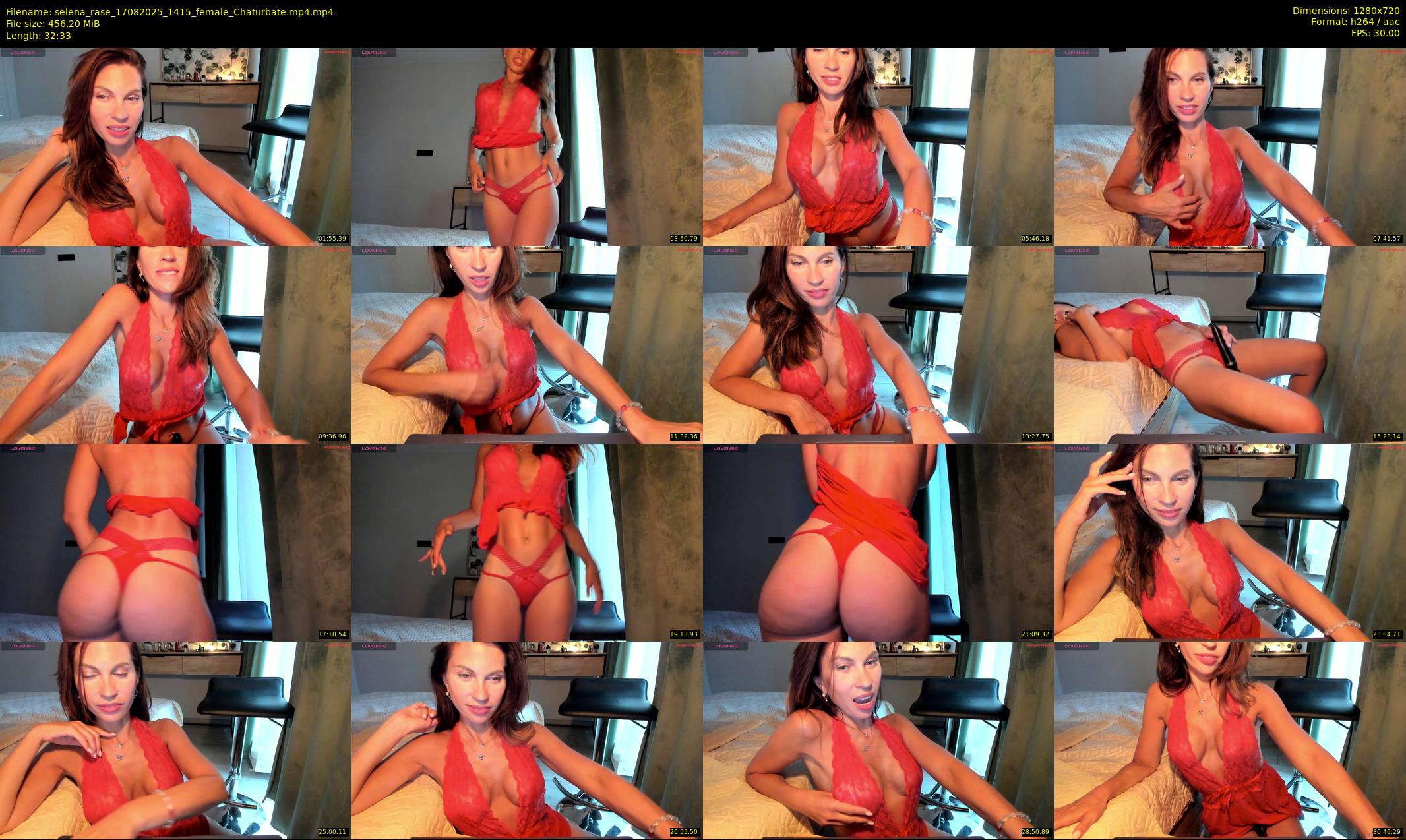 selena_rase — 33 minute Chaturbate female cam show recording, 720p, Aug 17, 2025