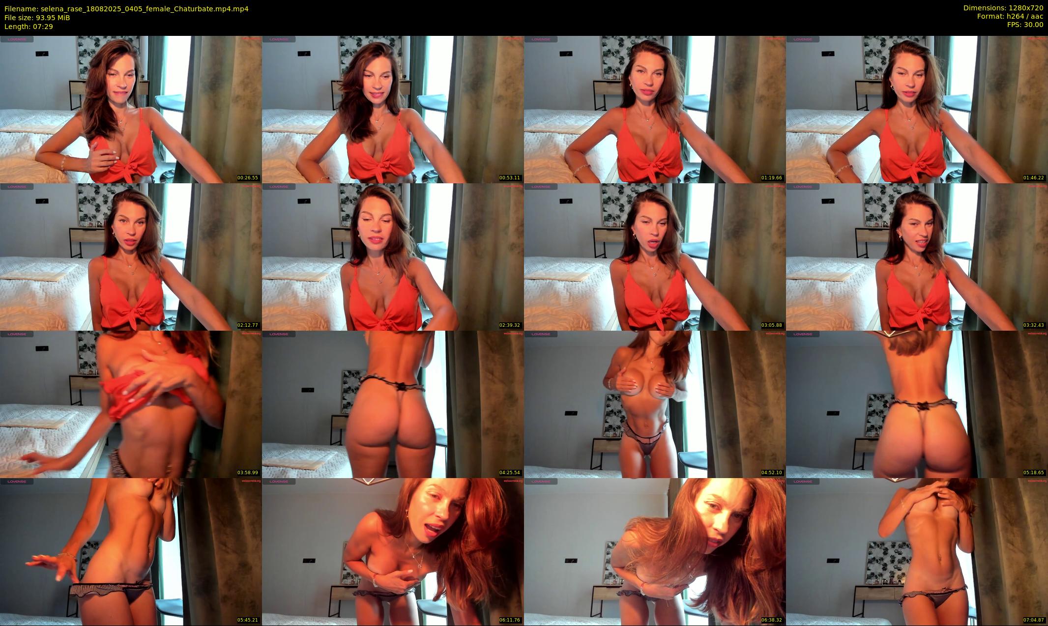 selena_rase — 8 minute Chaturbate female cam show recording, 720p, Aug 18, 2025