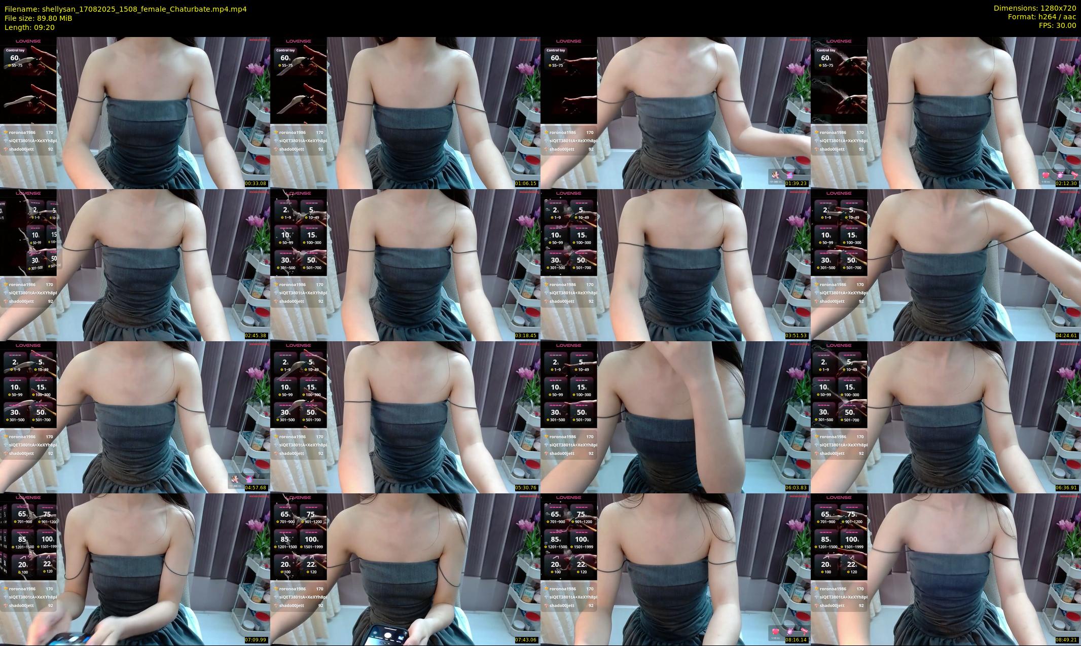 shellysan — 10 minute Chaturbate female cam show recording, 720p, Aug 17, 2025