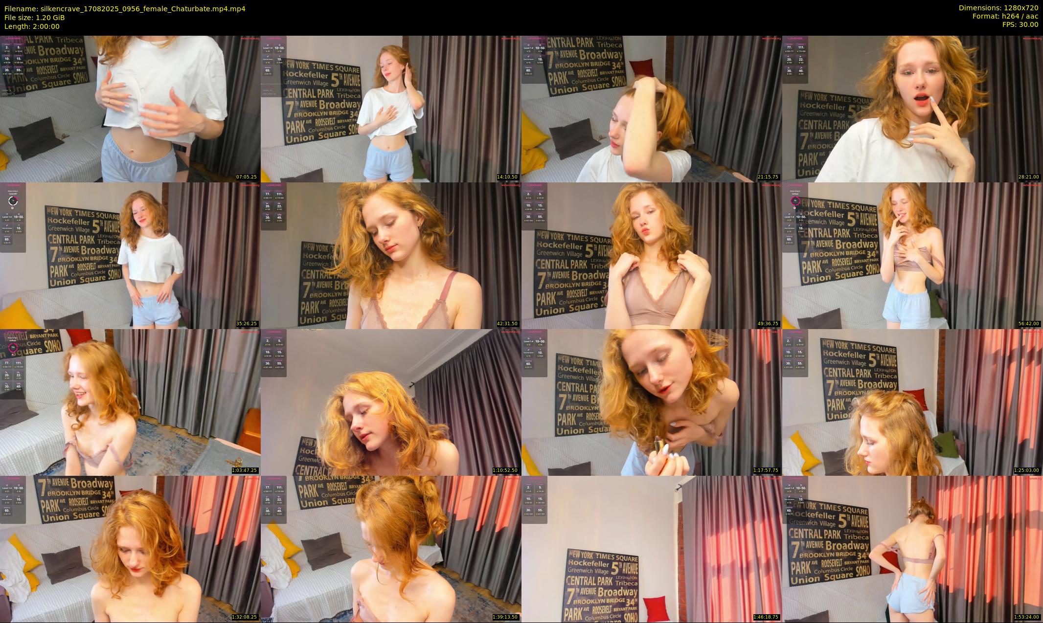 silkencrave — 120 minute Chaturbate female cam show recording, 720p, Aug 17, 2025