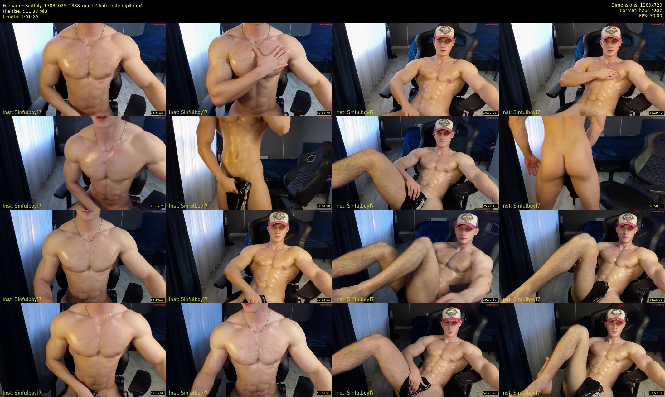 sinffuly — 62 minute Chaturbate male cam show recording, 720p, Aug 17, 2025