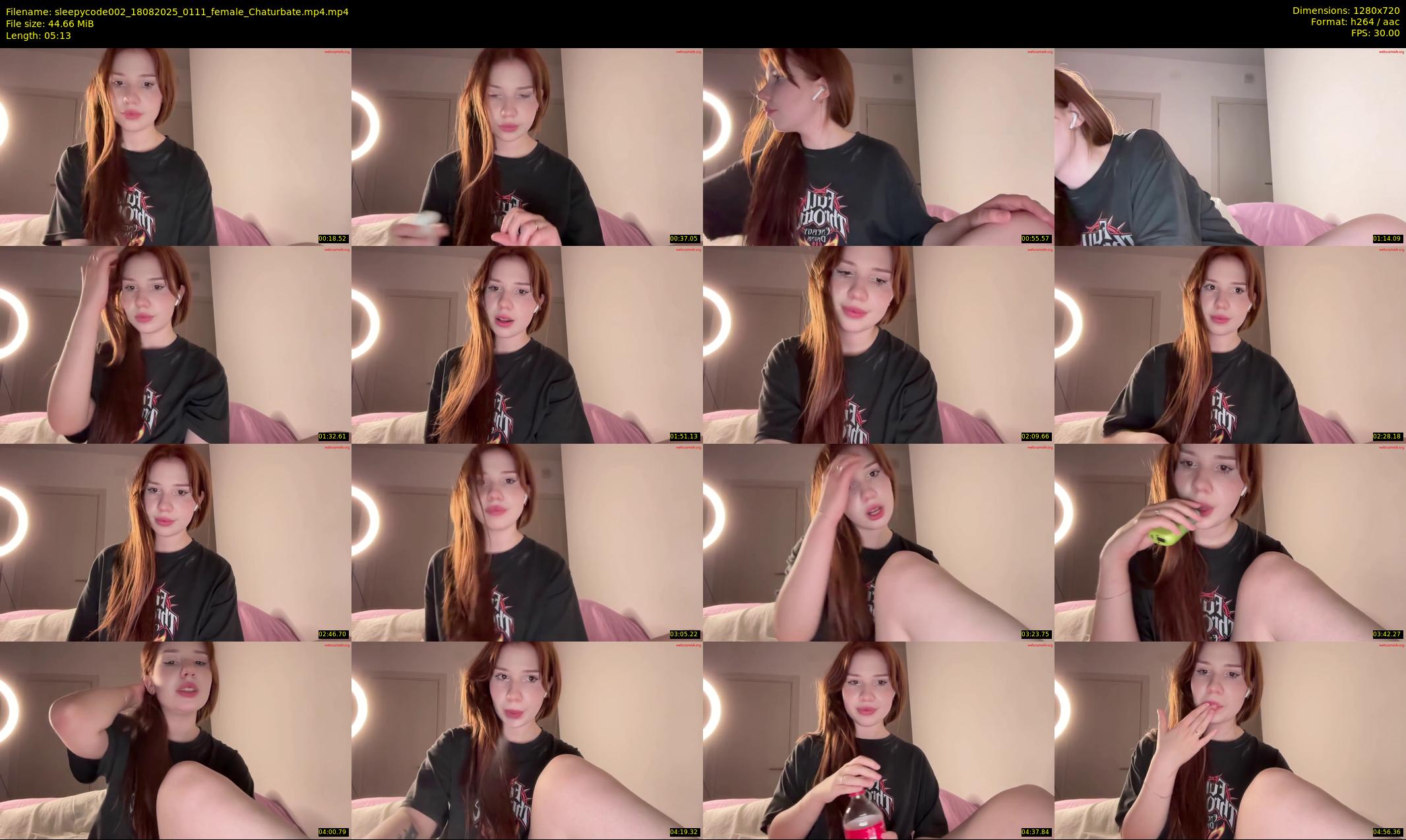 sleepycode002 — 6 minute Chaturbate female cam show recording, 720p, Aug 18, 2025