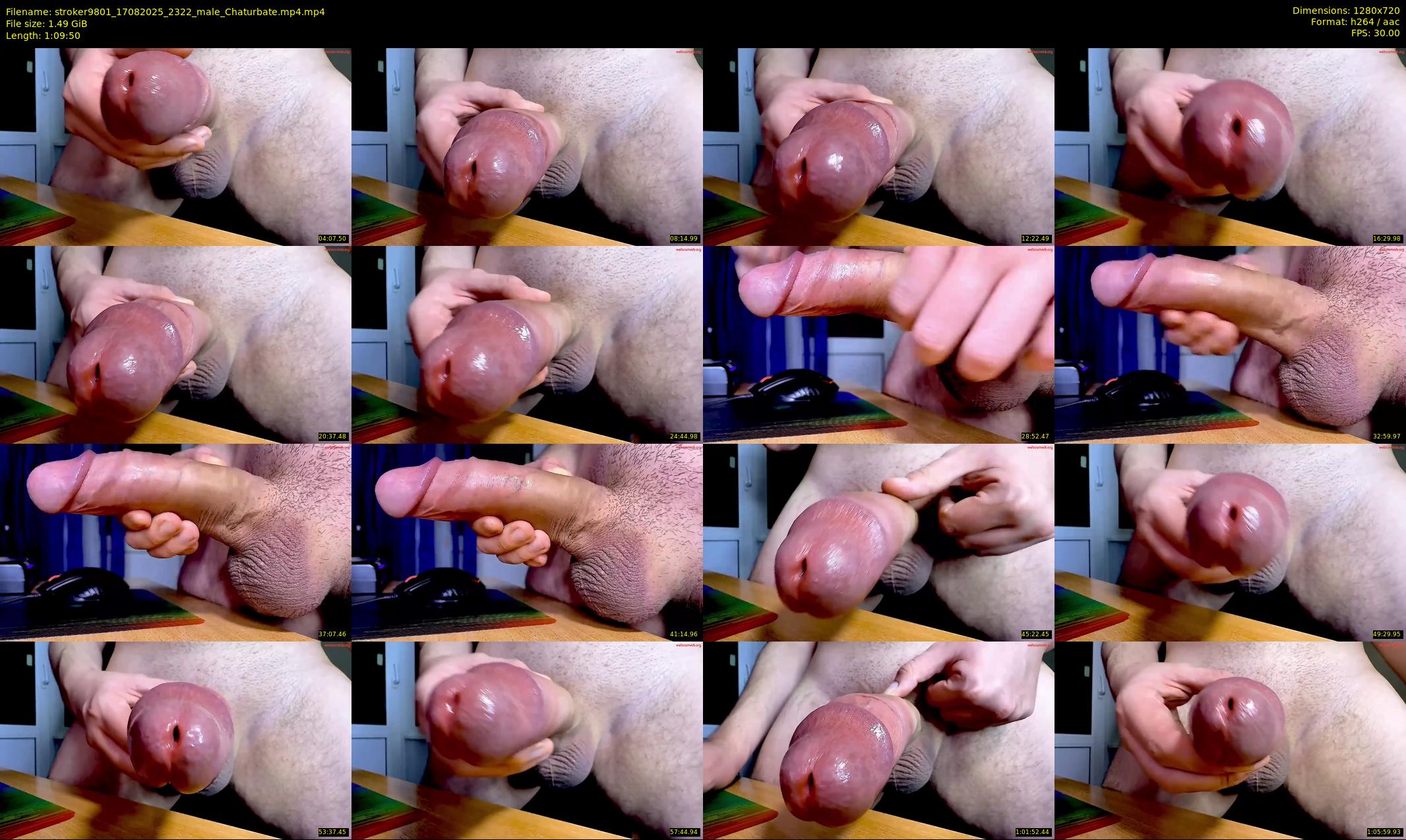 stroker9801 — 70 minute Chaturbate male cam show recording, 720p, Aug 17, 2025