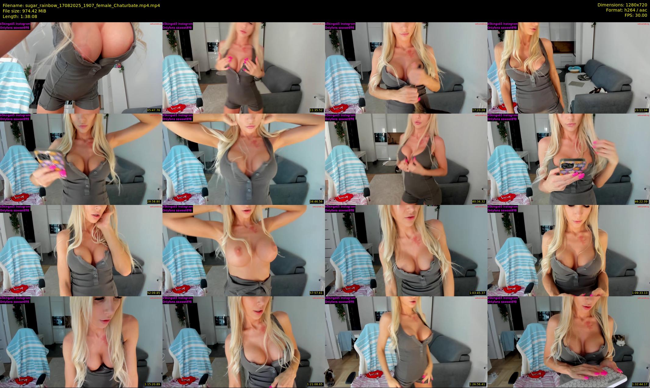sugar_rainbow — 99 minute Chaturbate female cam show recording, 720p, Aug 17, 2025