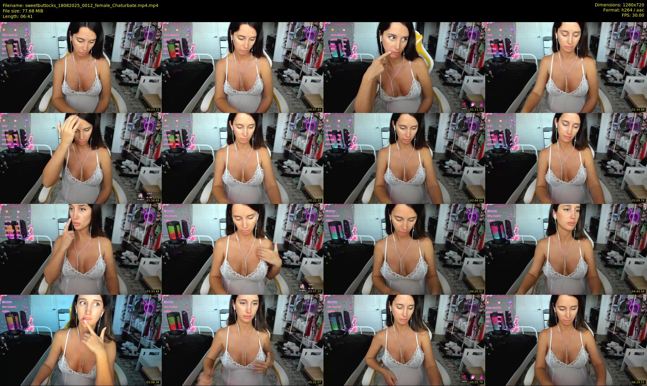sweetbuttocks — 7 minute Chaturbate female cam show recording, 720p, Aug 18, 2025