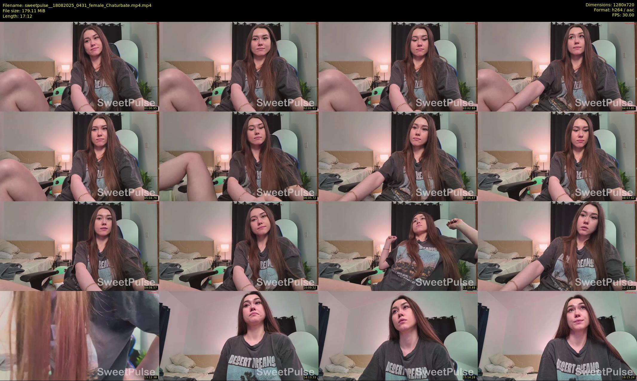 sweetpulse_ — 18 minute Chaturbate female cam show recording, 720p, Aug 18, 2025