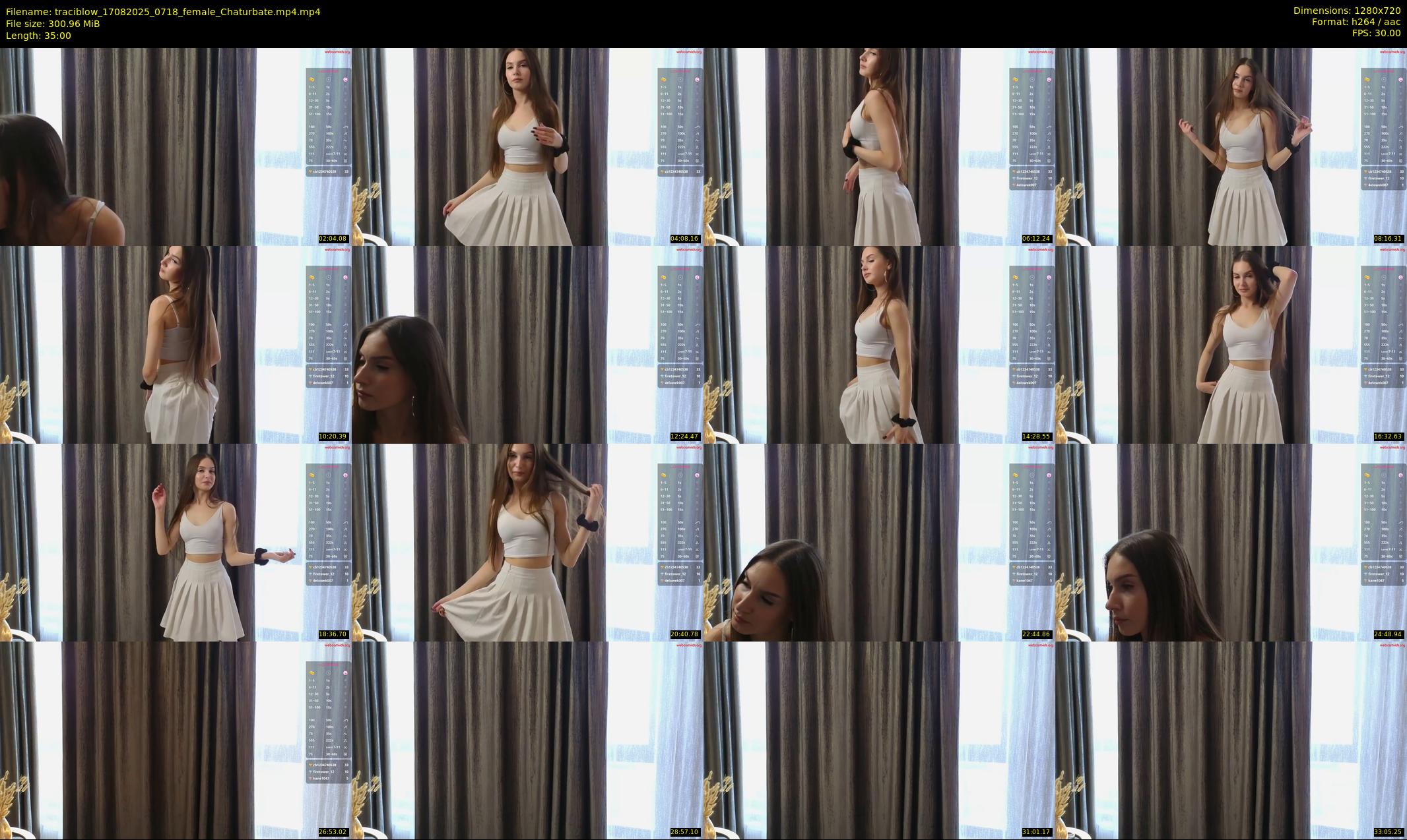 traciblow — 35 minute Chaturbate female cam show recording, 720p, Aug 17, 2025