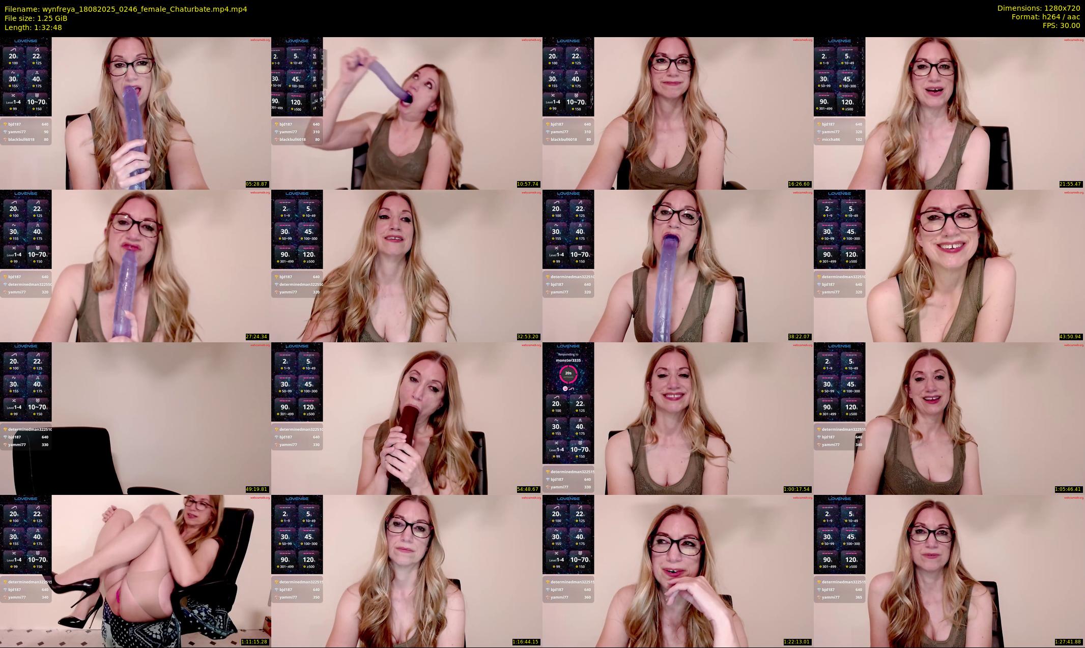 wynfreya — 93 minute Chaturbate female cam show recording, 720p, Aug 18, 2025