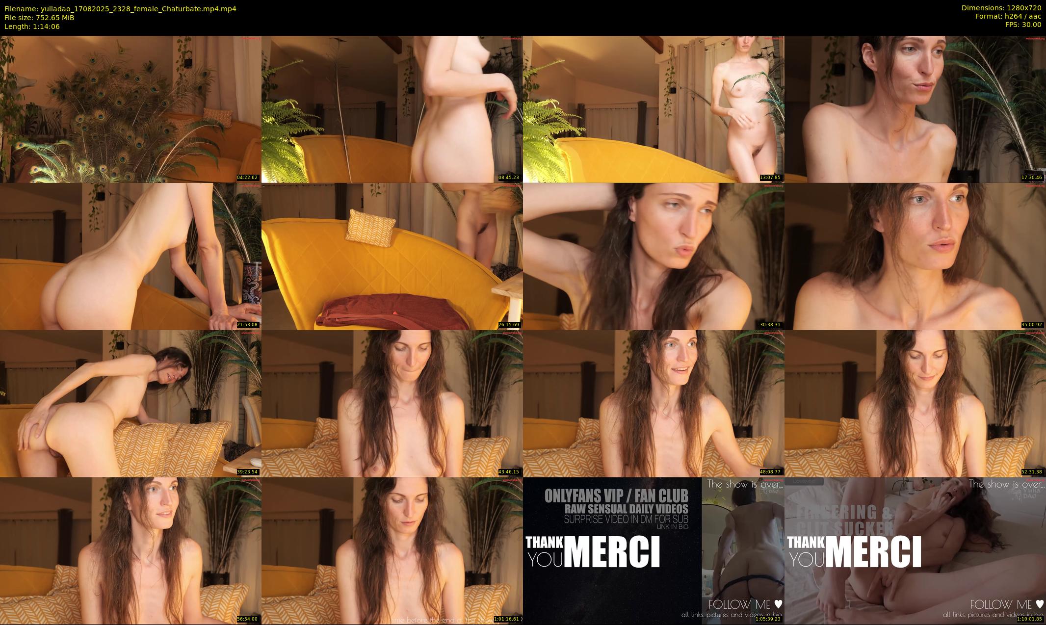 yulladao — 75 minute Chaturbate female cam show recording, 720p, Aug 17, 2025