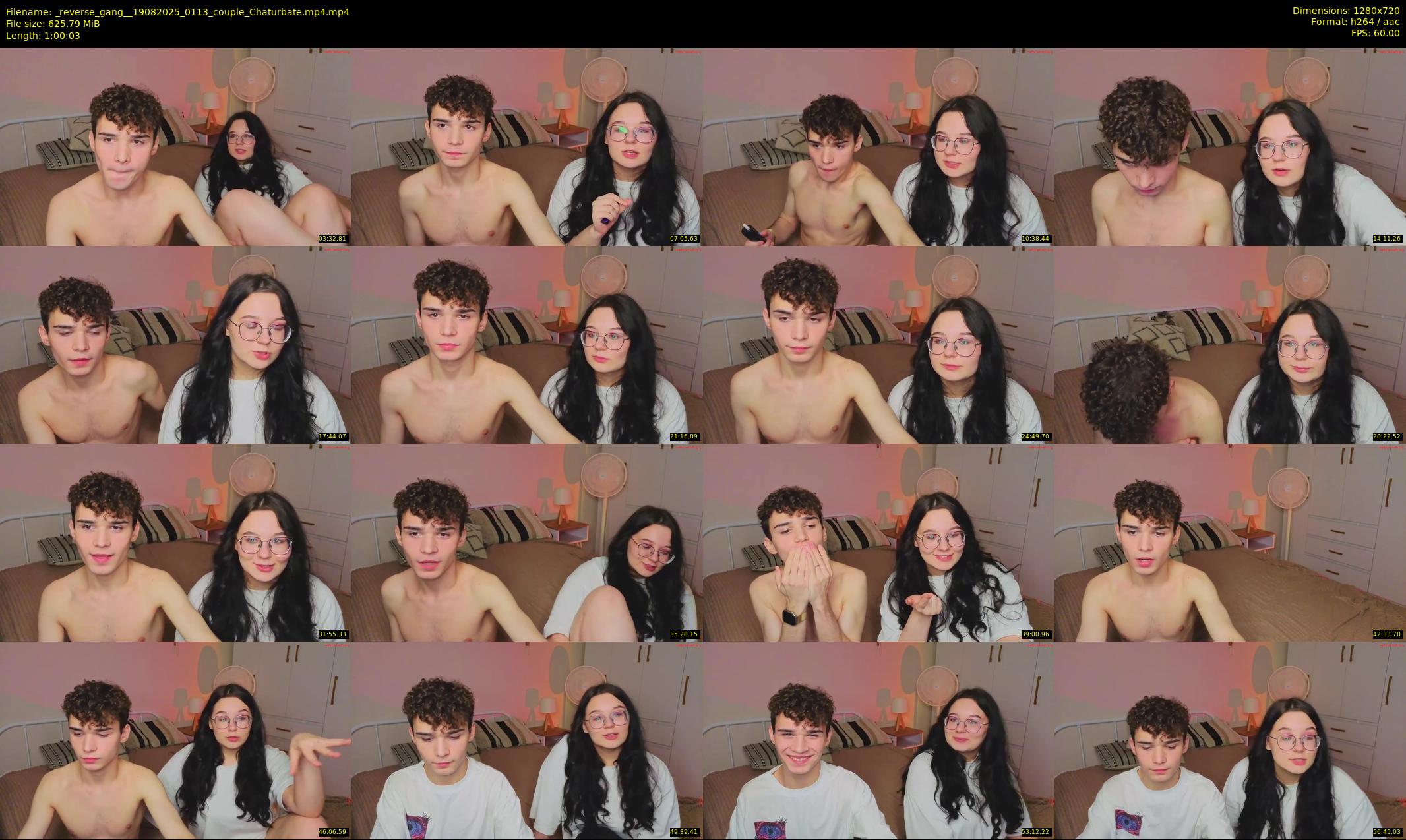 _reverse_gang_ — 61 minute Chaturbate couple cam show recording, 720p, Aug 19, 2025