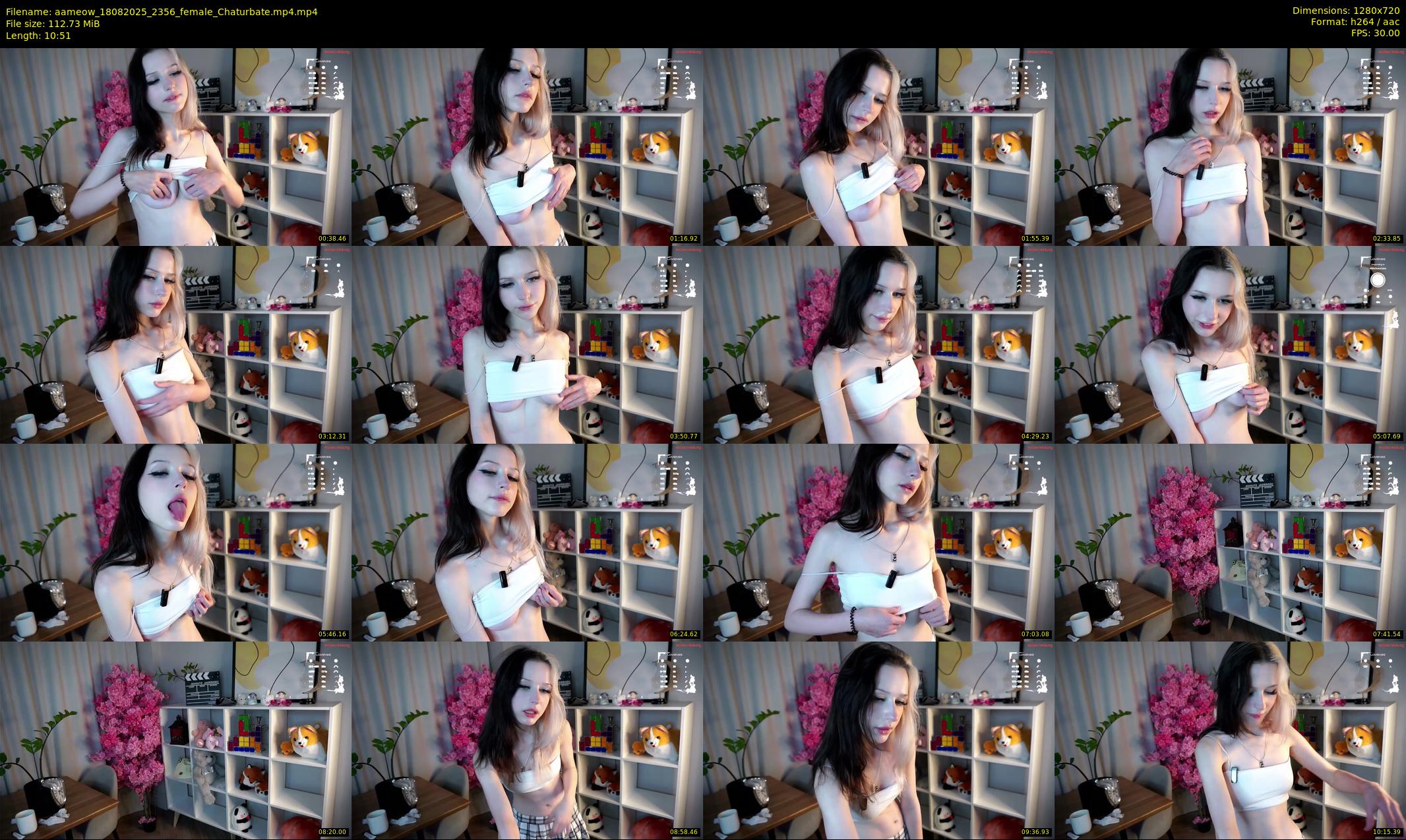 aameow — 11 minute Chaturbate female cam show recording, 720p, Aug 18, 2025