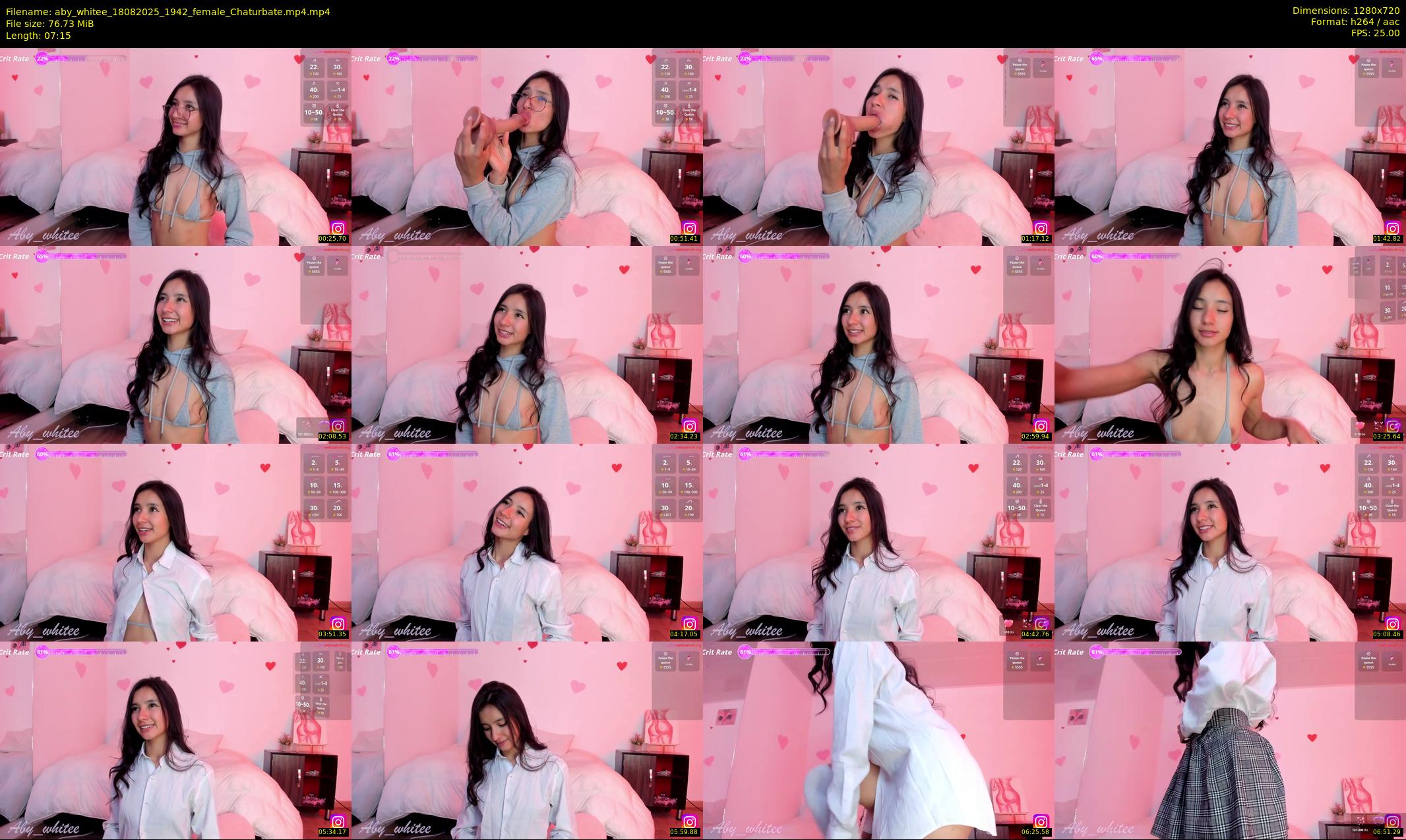 aby_whitee — 8 minute Chaturbate female cam show recording, 720p, Aug 18, 2025