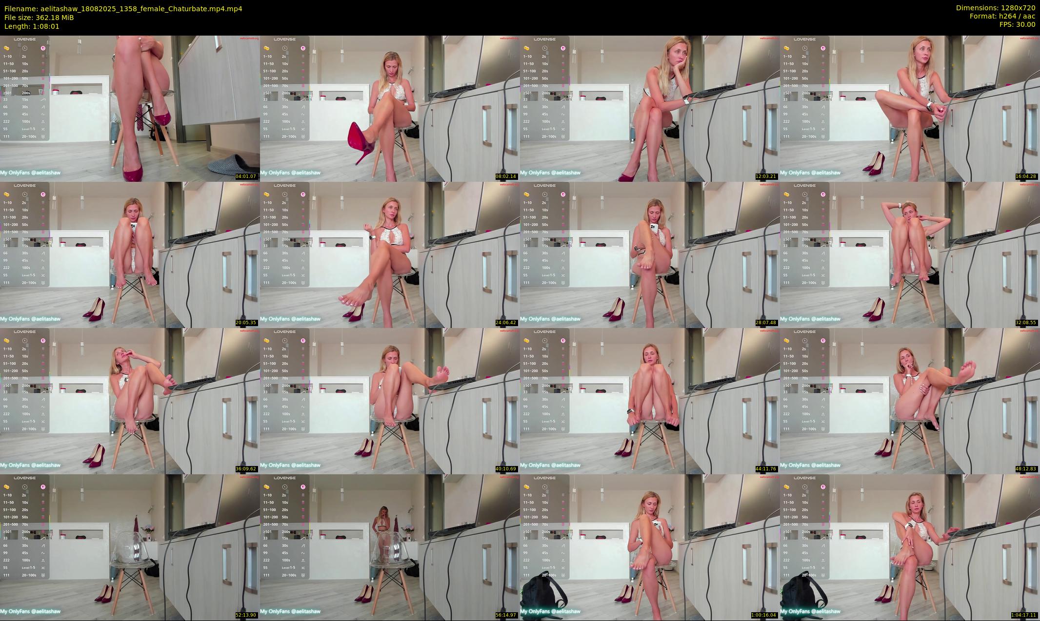 aelitashaw — 69 minute Chaturbate female cam show recording, 720p, Aug 18, 2025