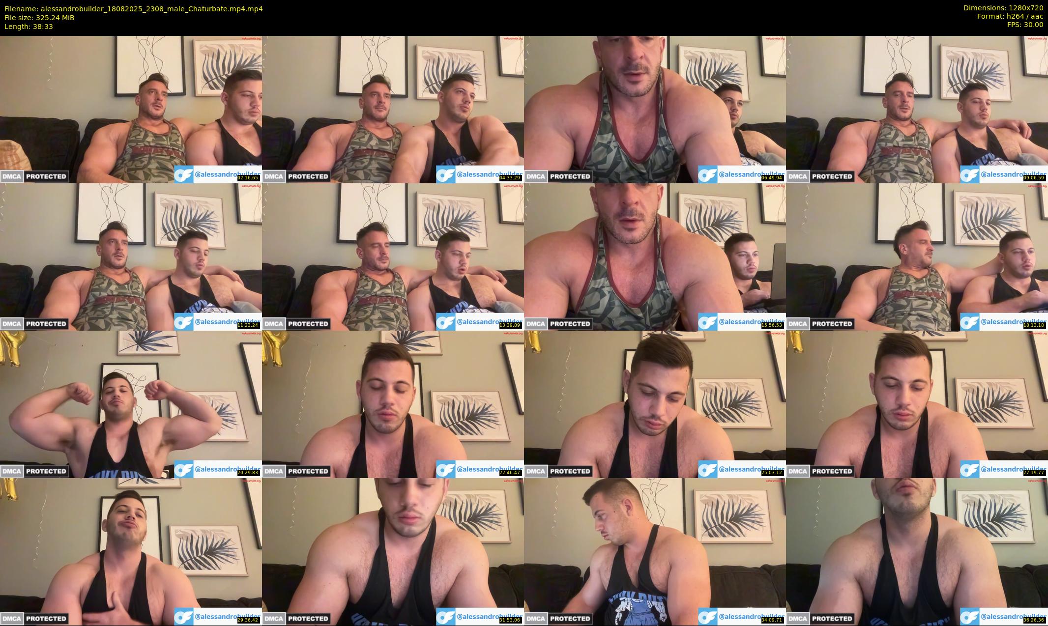 alessandrobuilder — 39 minute Chaturbate couple cam show recording, 720p, Aug 18, 2025