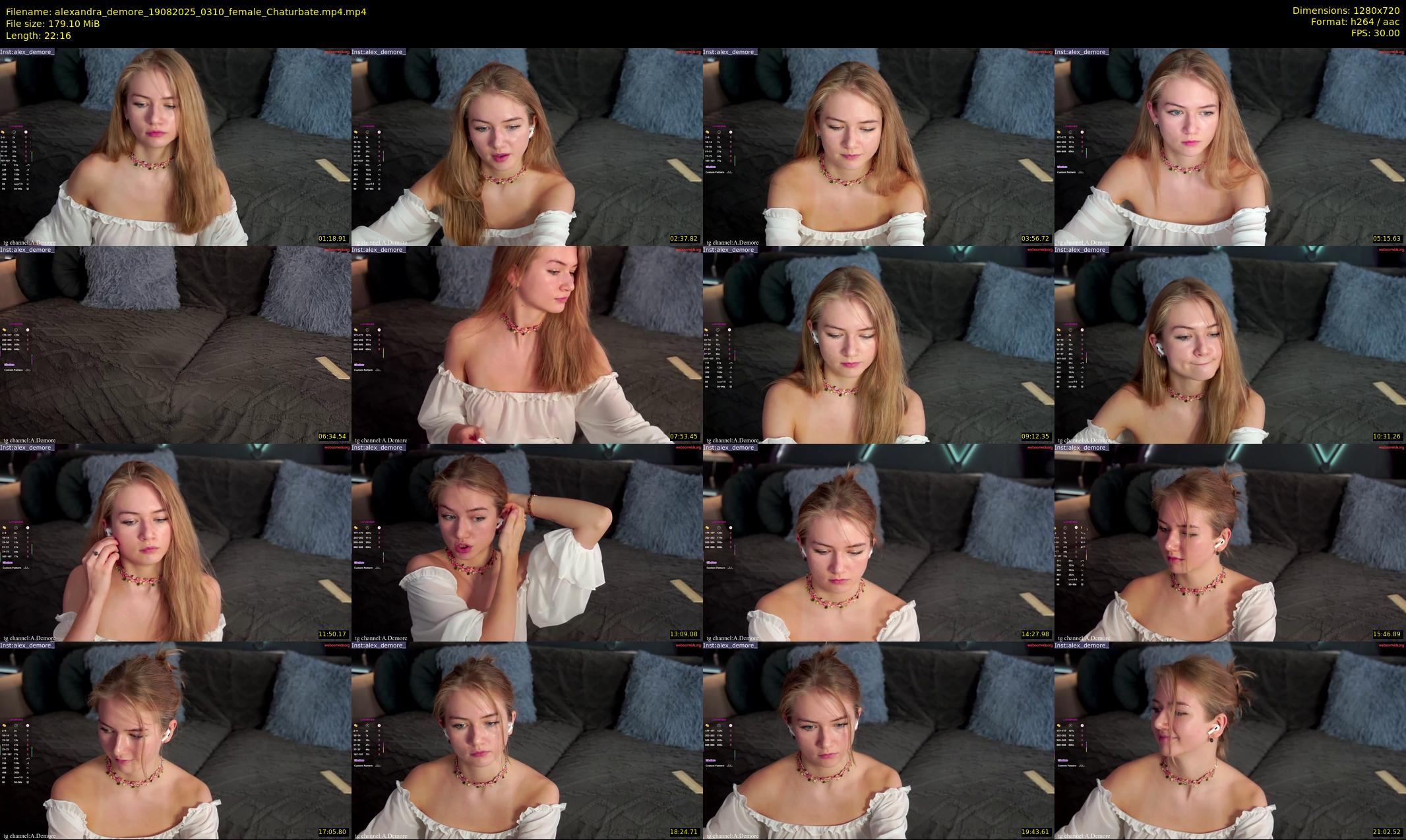 alexandra_demore — 23 minute Chaturbate female cam show recording, 720p, Aug 19, 2025
