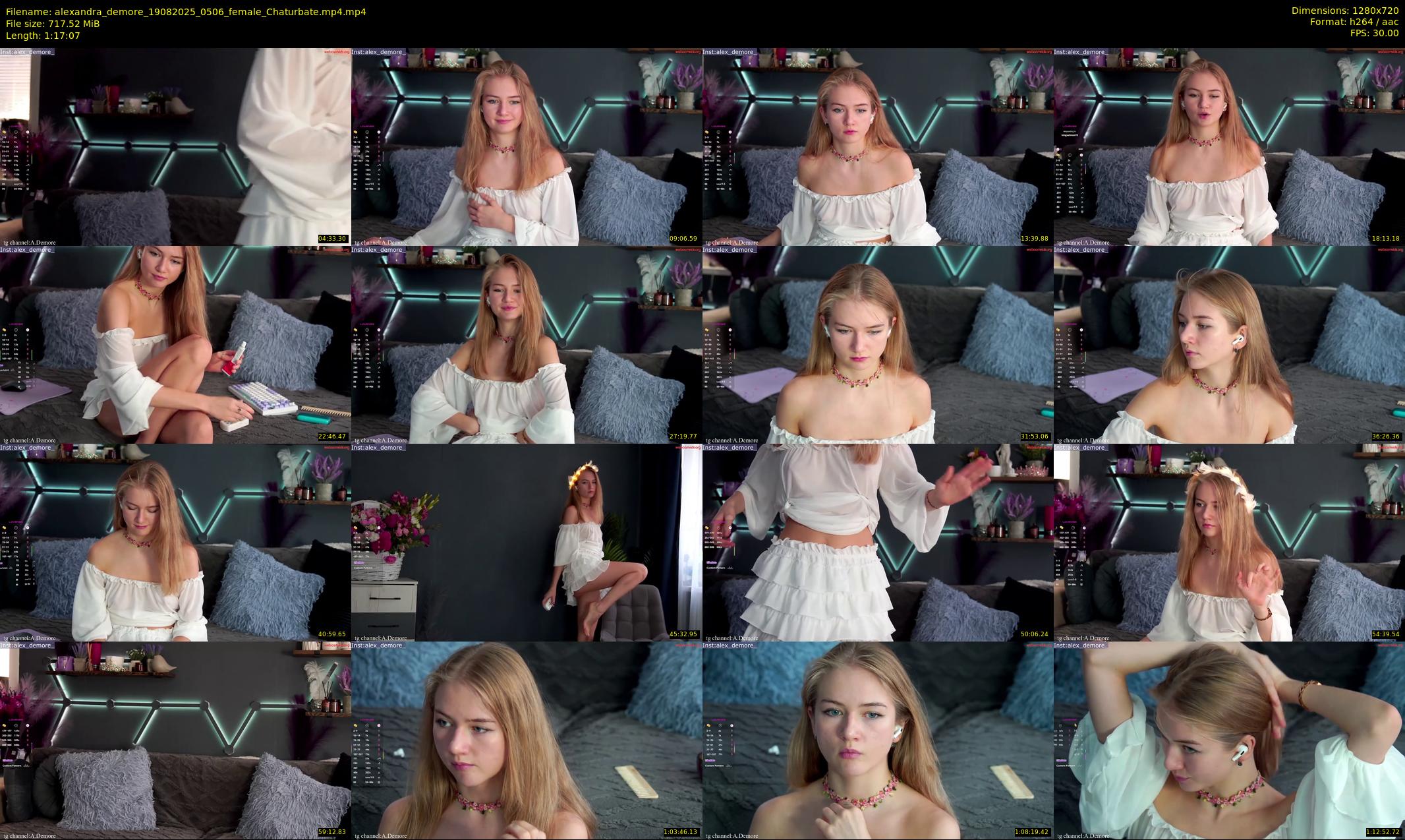 alexandra_demore — 78 minute Chaturbate female cam show recording, 720p, Aug 19, 2025