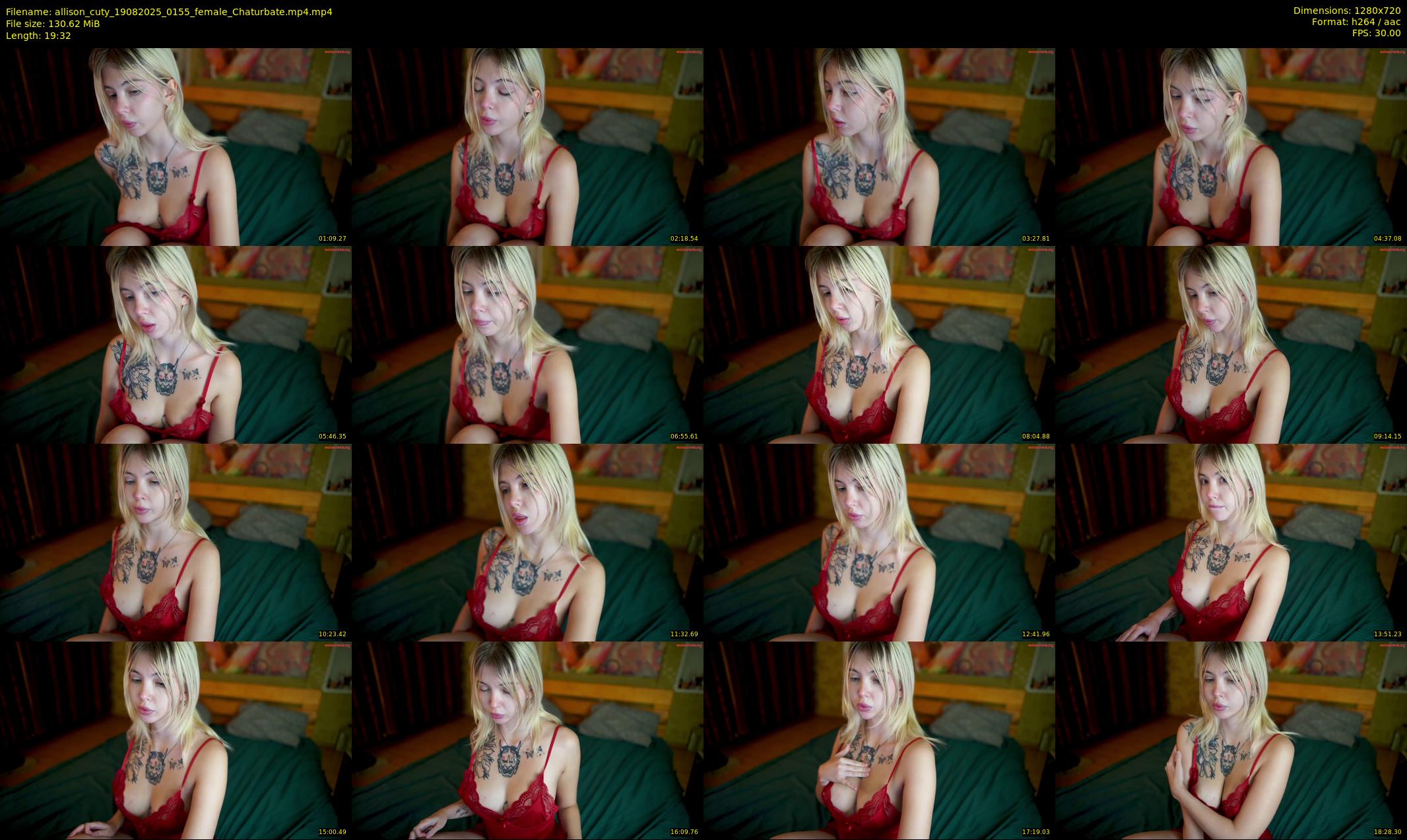 allison_cuty — 20 minute Chaturbate female cam show recording, 720p, Aug 19, 2025