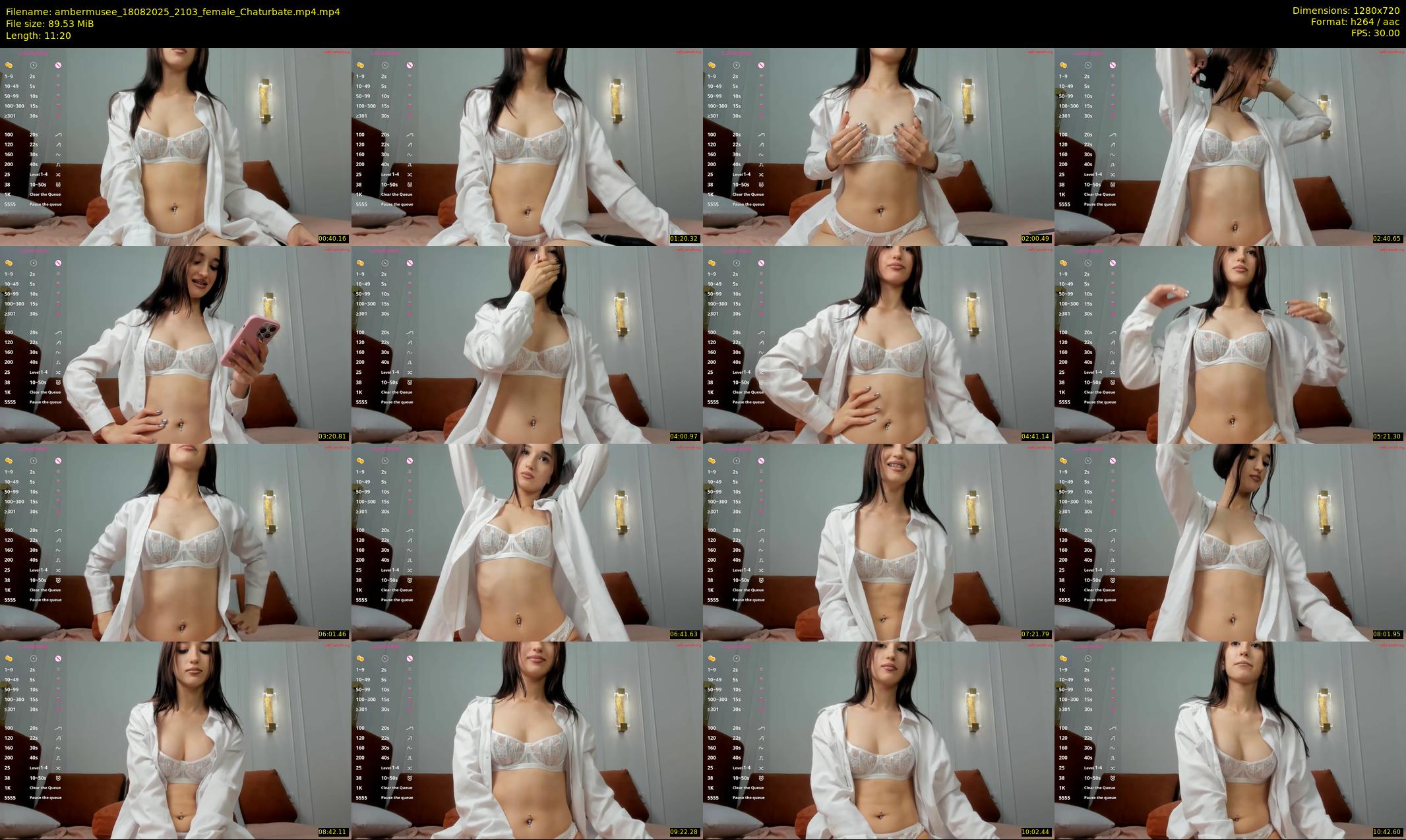 ambermusee — 12 minute Chaturbate female cam show recording, 720p, Aug 18, 2025