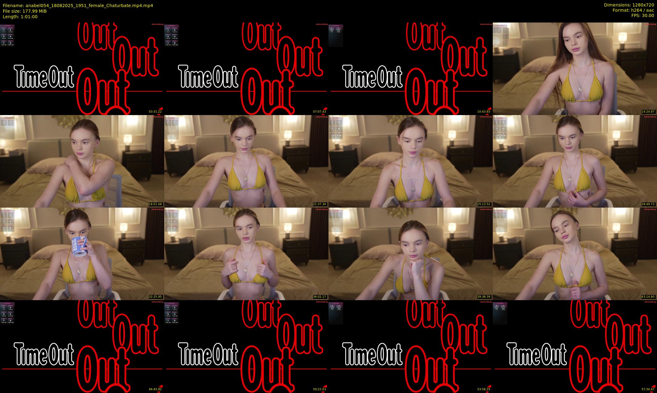 anabel054 — 61 minute Chaturbate female cam show recording, 720p, Aug 18, 2025