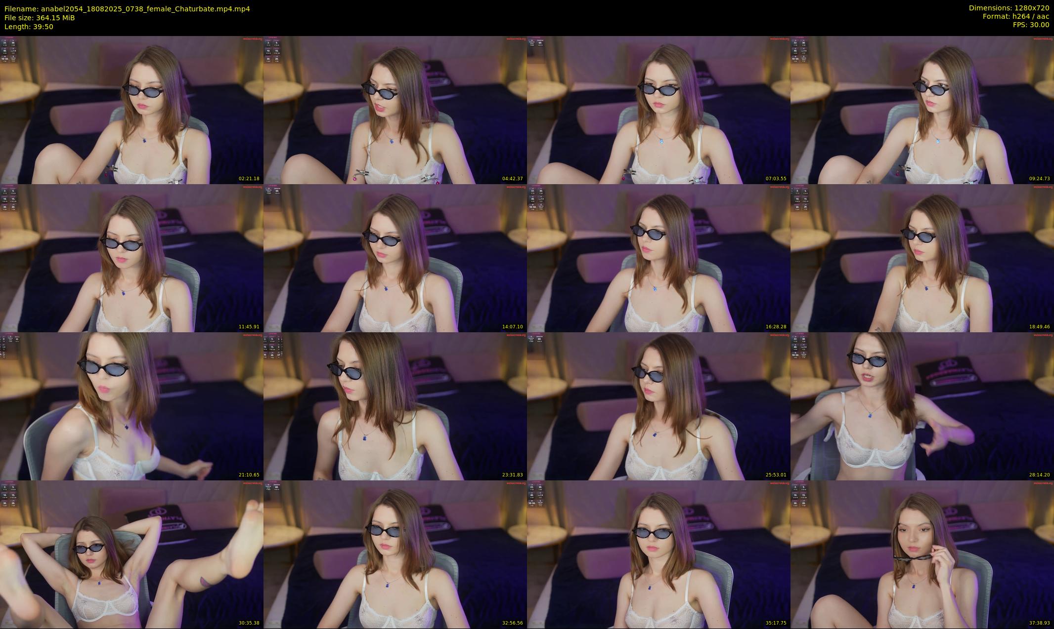 anabel2054 — 40 minute Chaturbate female cam show recording, 720p, Aug 18, 2025