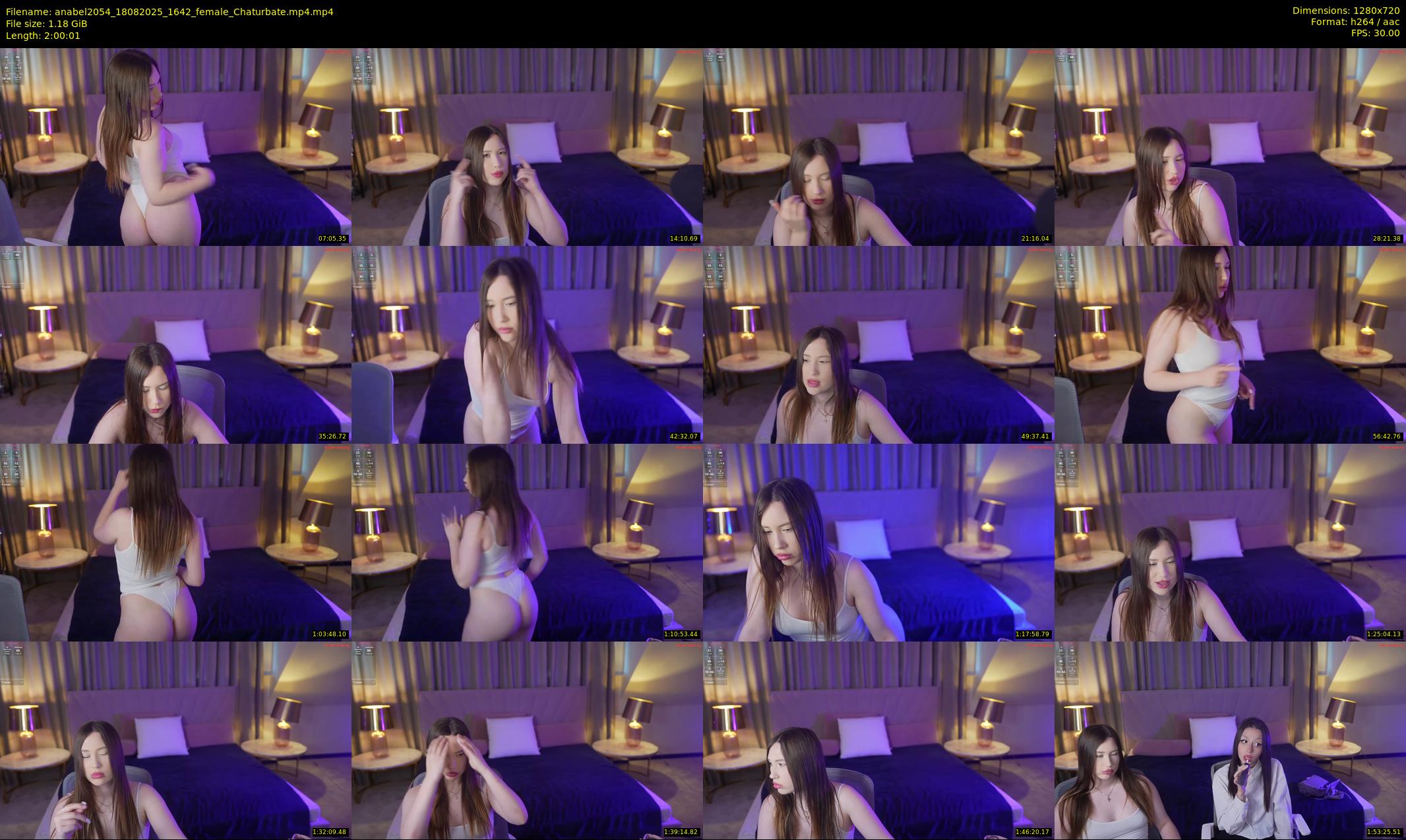 anabel2054 — 121 minute Chaturbate female cam show recording, 720p, Aug 18, 2025