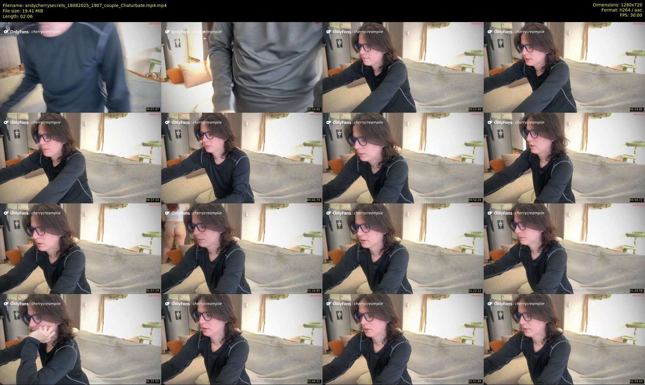 andycherrysecrets — 3 minute Chaturbate couple cam show recording, 720p, Aug 18, 2025