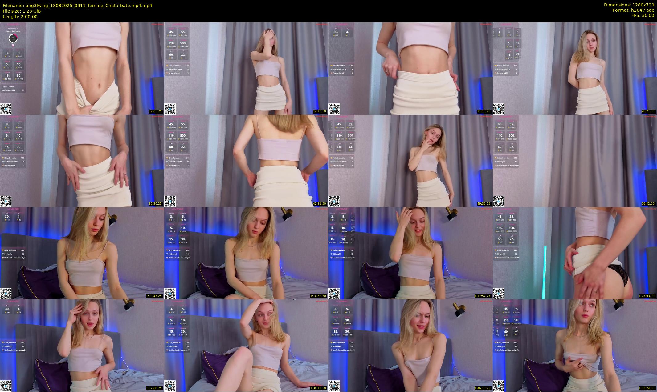 ang3lwing — 120 minute Chaturbate female cam show recording, 720p, Aug 18, 2025