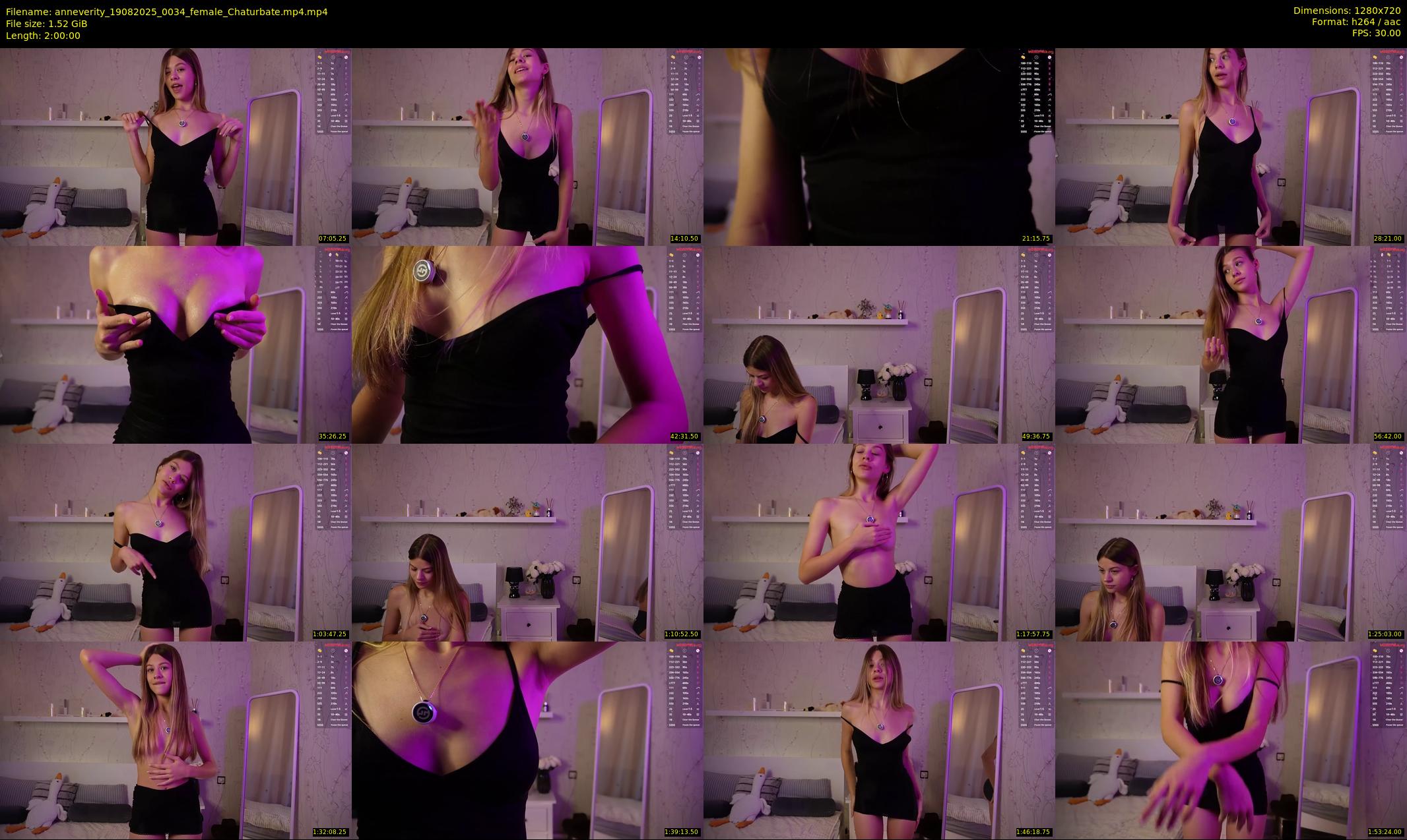 anneverity — 120 minute Chaturbate female cam show recording, 720p, Aug 19, 2025