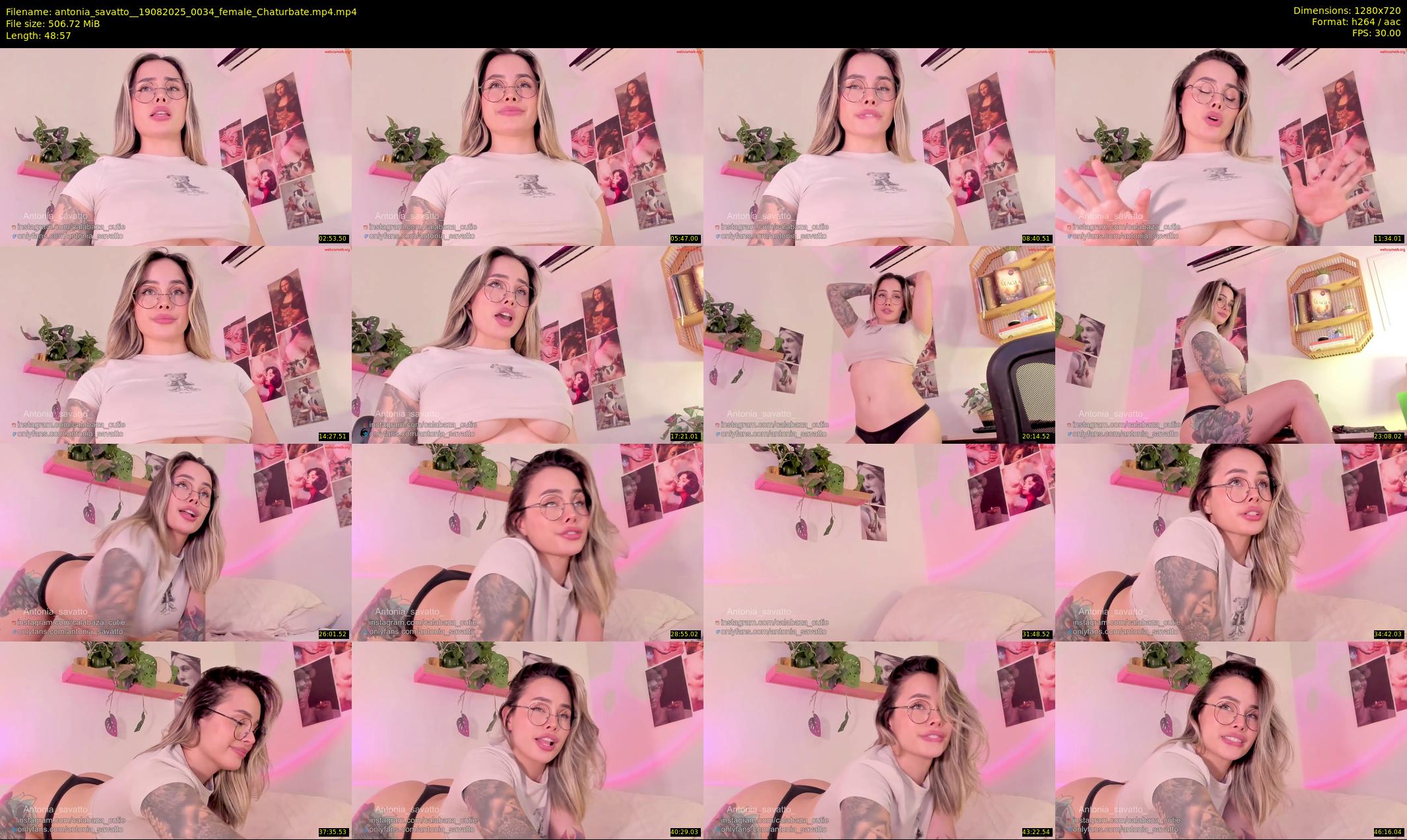 antonia_savatto_ — 49 minute Chaturbate female cam show recording, 720p, Aug 19, 2025