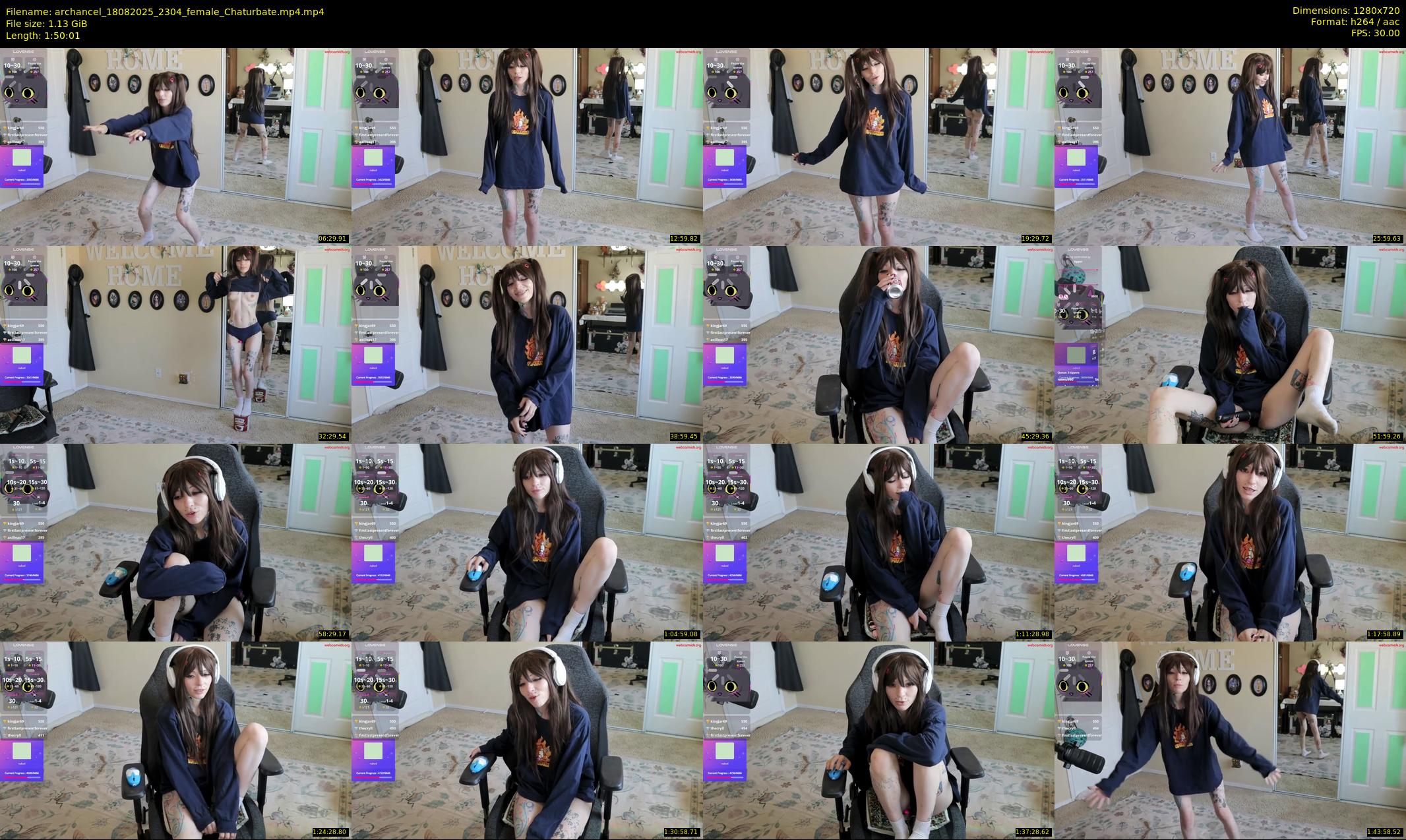 archancel — 111 minute Chaturbate female cam show recording, 720p, Aug 18, 2025