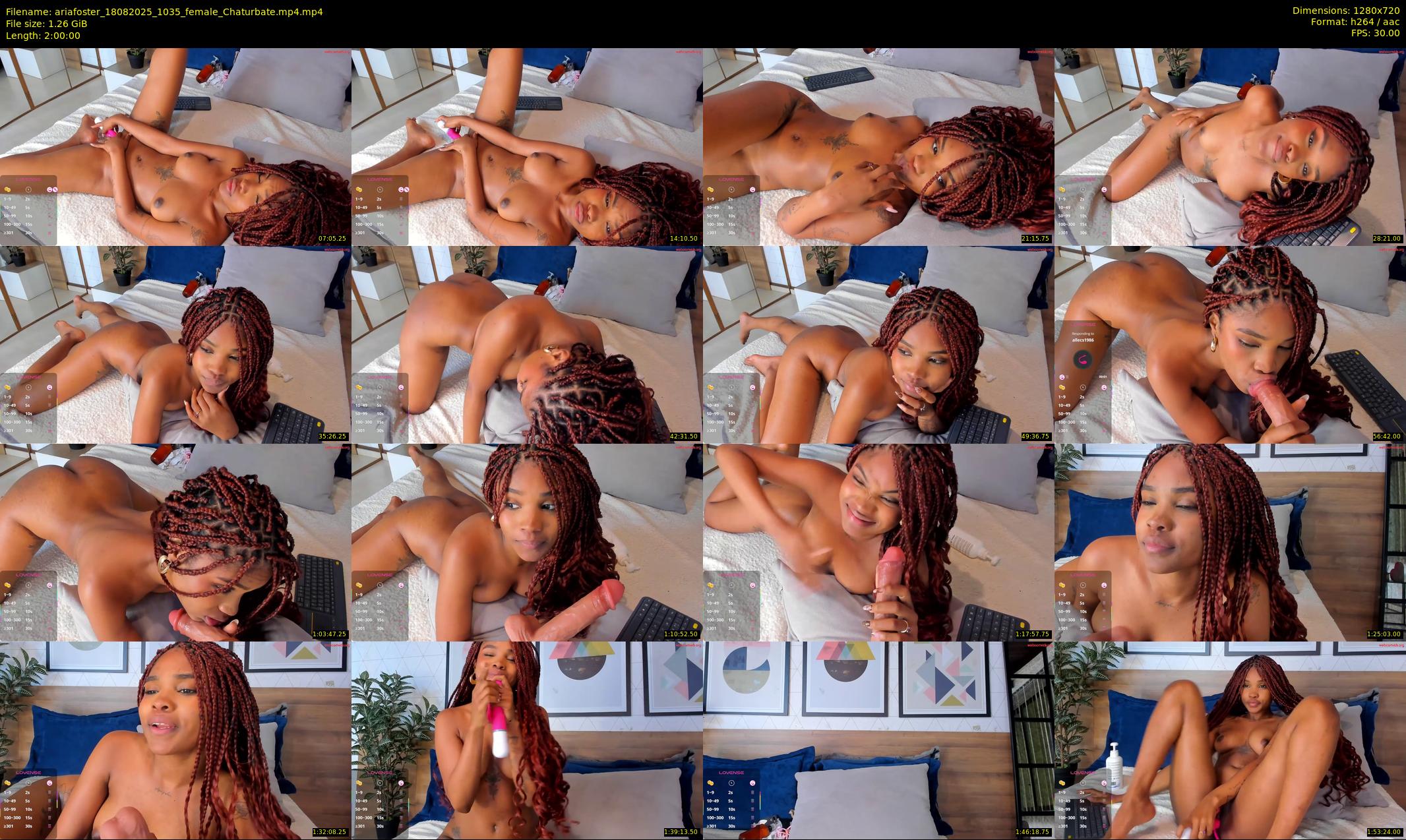 ariafoster — 120 minute Chaturbate female cam show recording, 720p, Aug 18, 2025