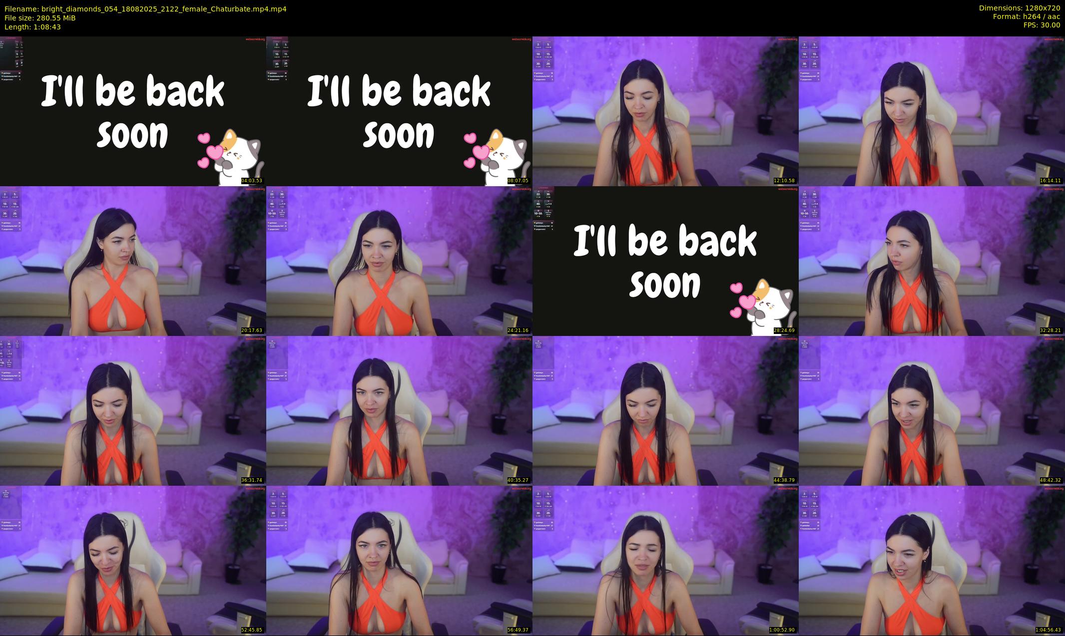 bright_diamonds_054 — 69 minute Chaturbate couple cam show recording, 720p, Aug 18, 2025