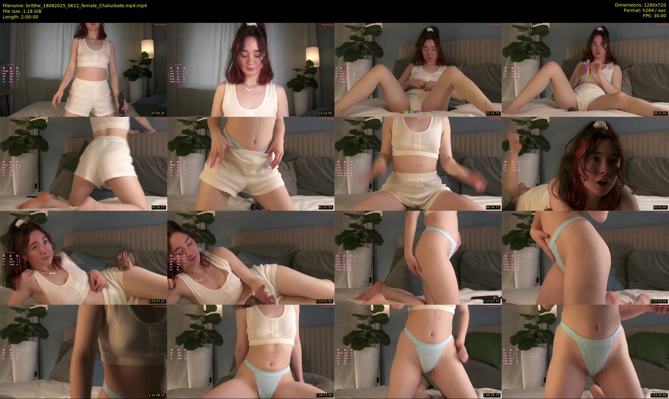 britthe — 120 minute Chaturbate female cam show recording, 720p, Aug 18, 2025