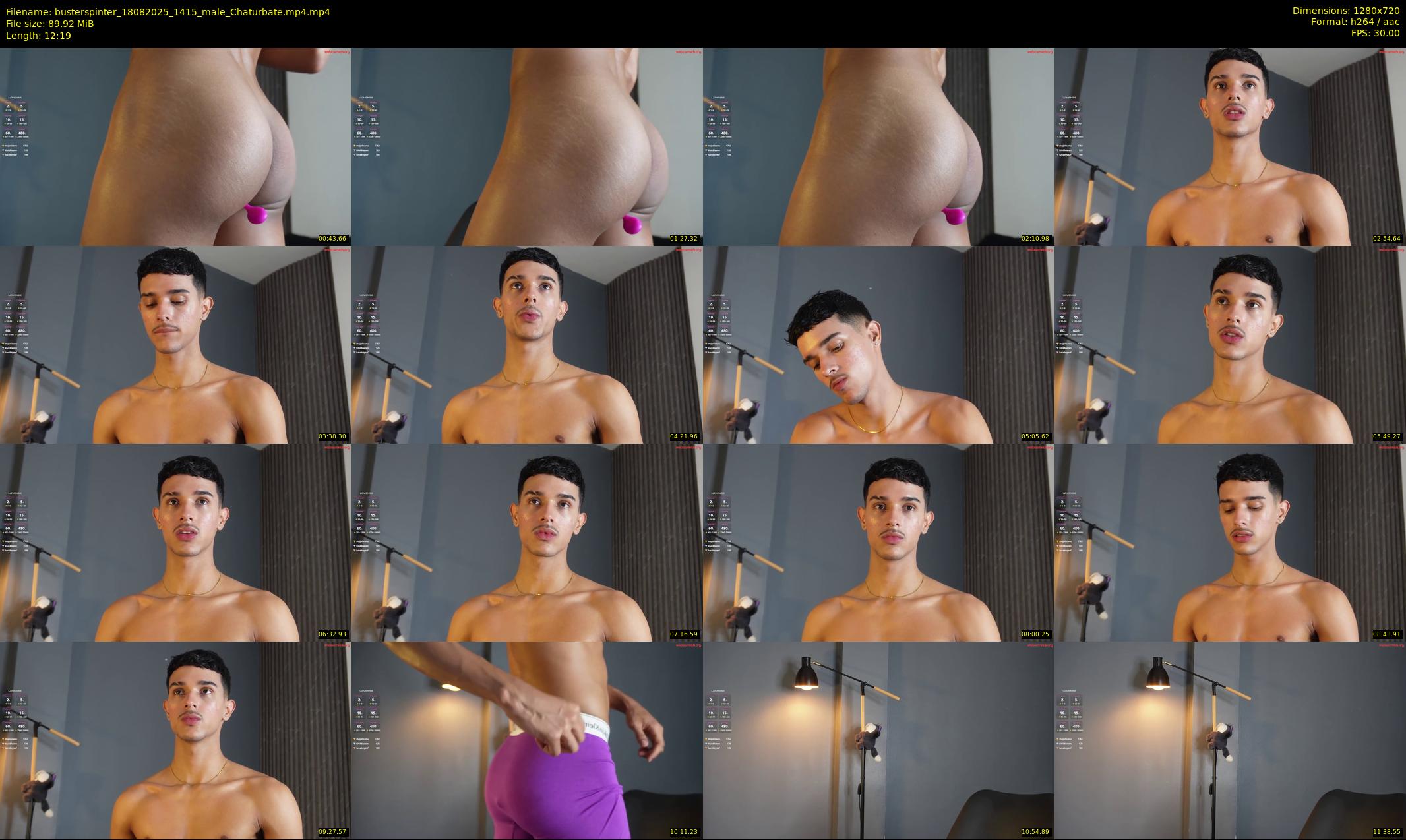 busterspinter — 13 minute Chaturbate male cam show recording, 720p, Aug 18, 2025