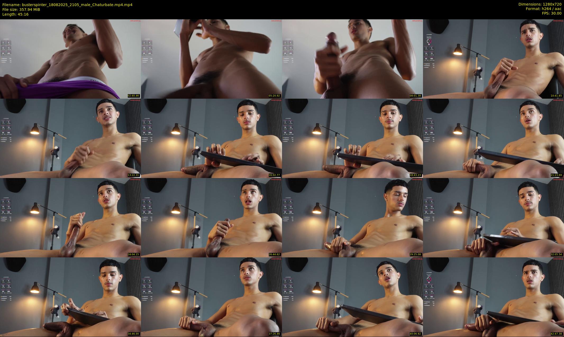busterspinter — 46 minute Chaturbate male cam show recording, 720p, Aug 18, 2025