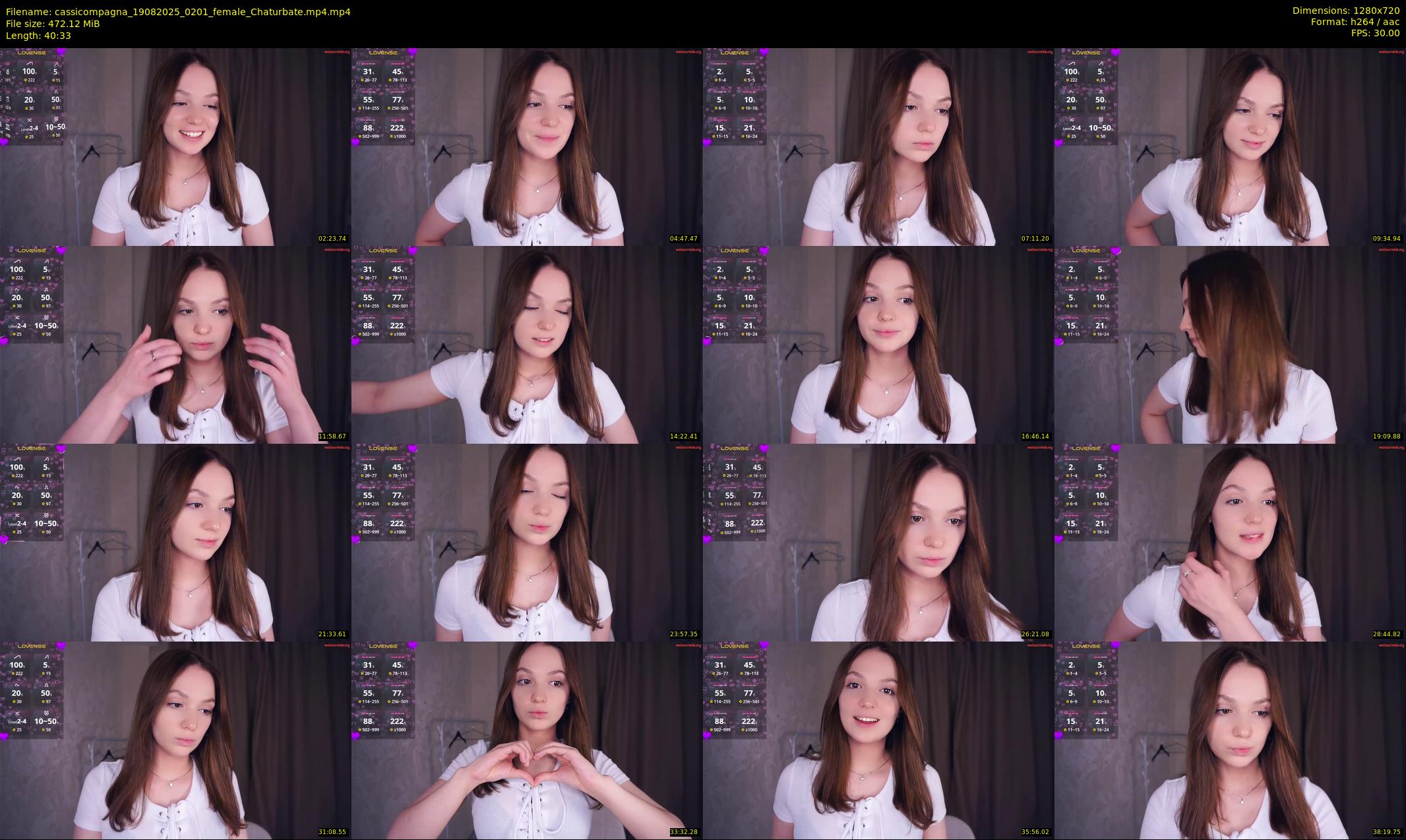 cassicompagna — 41 minute Chaturbate female cam show recording, 720p, Aug 19, 2025